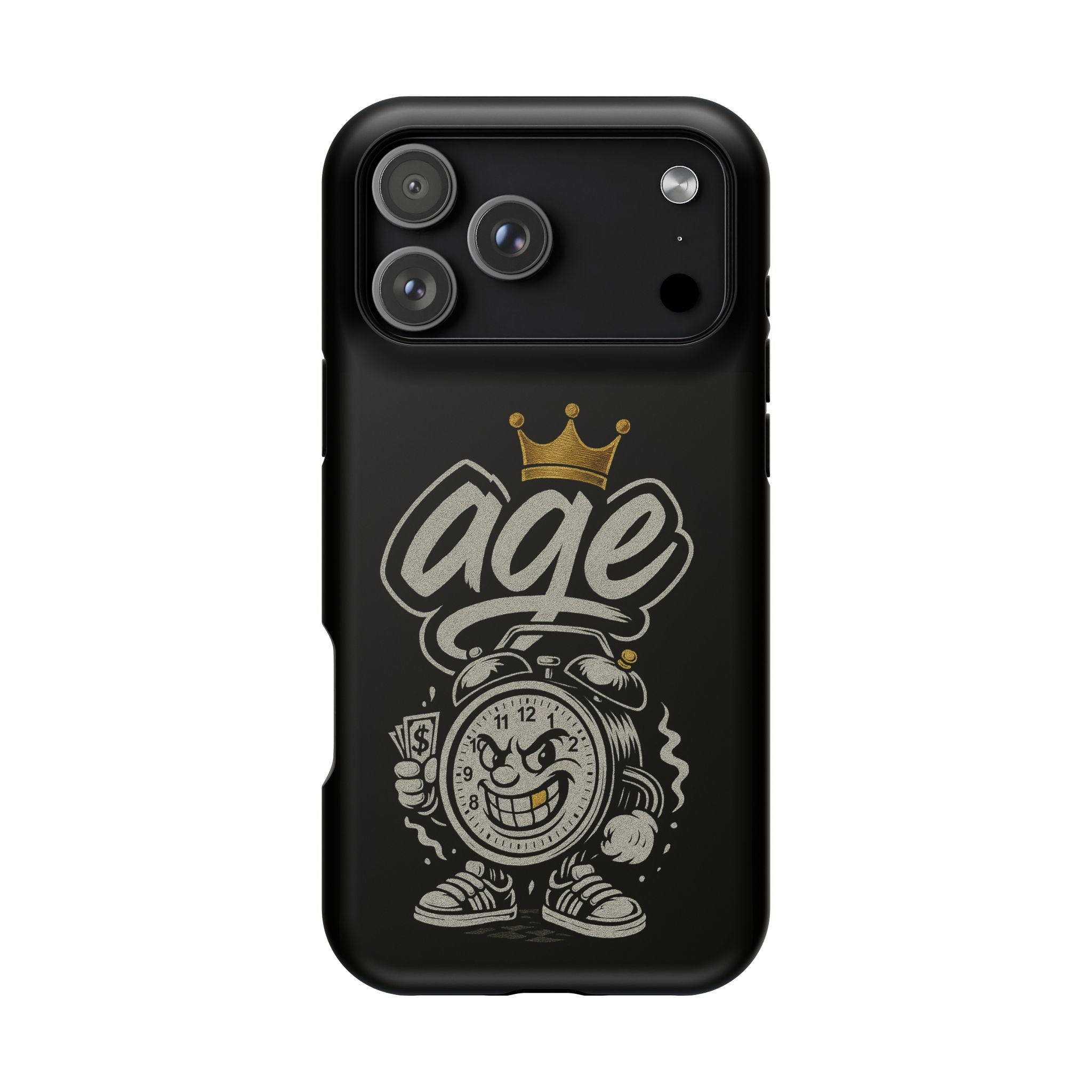 Vintage Alarm Clock Character phone case | Impact-Resistant Cases