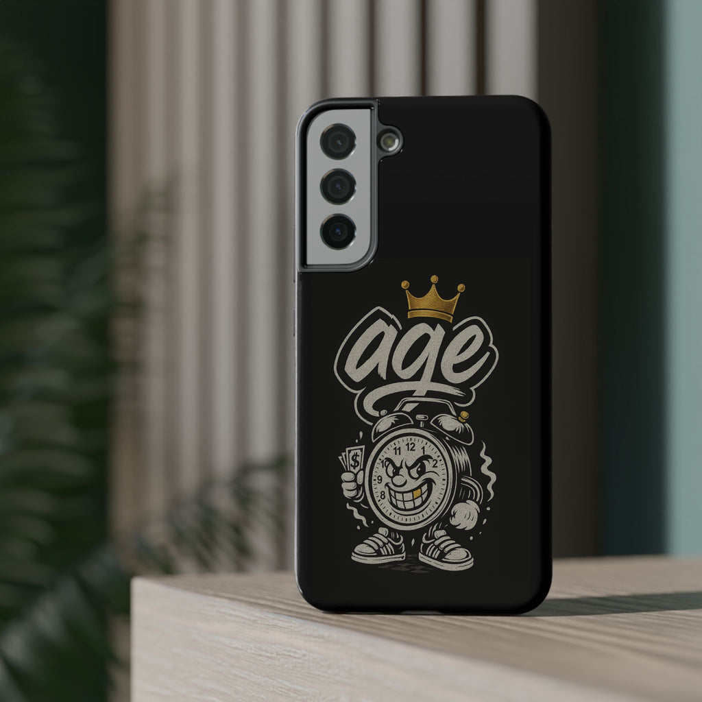Vintage Alarm Clock Character phone case | Impact-Resistant Cases