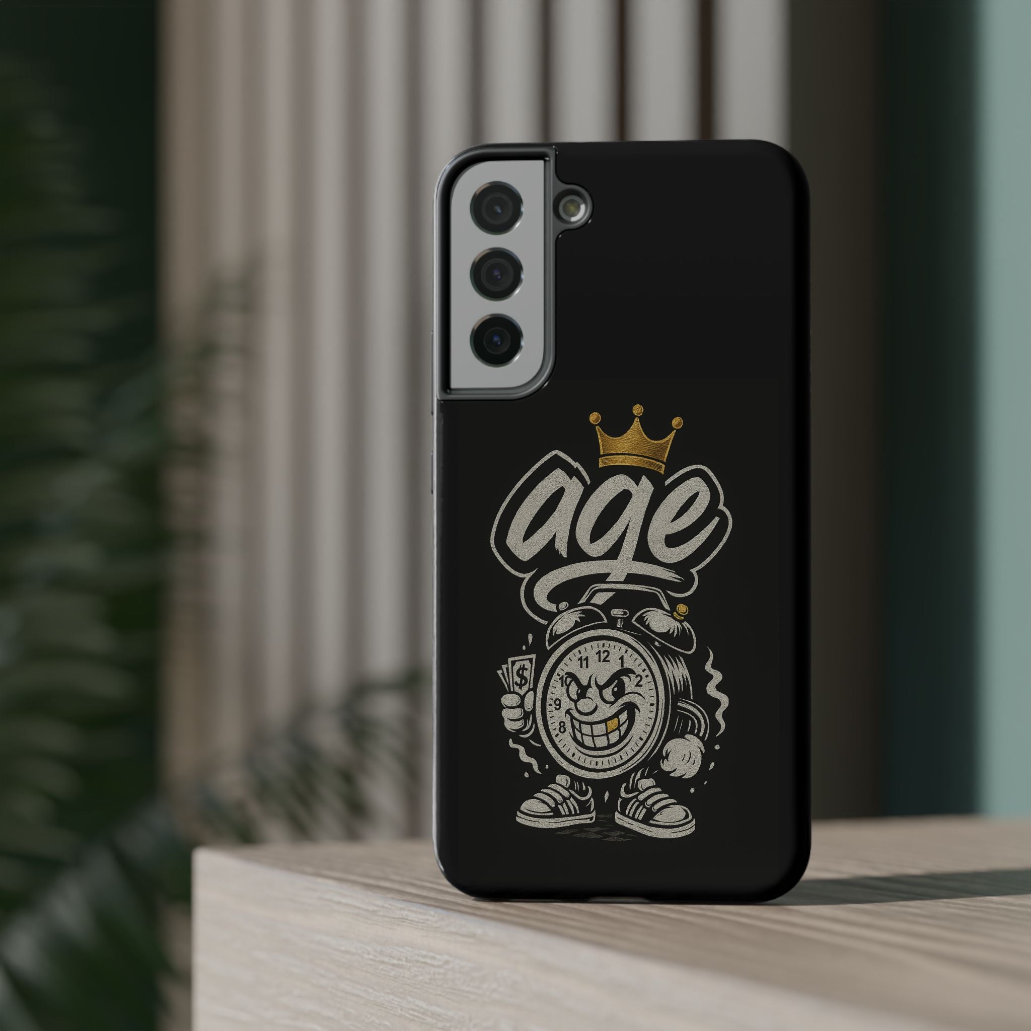 Vintage Alarm Clock Character phone case | Impact-Resistant Cases