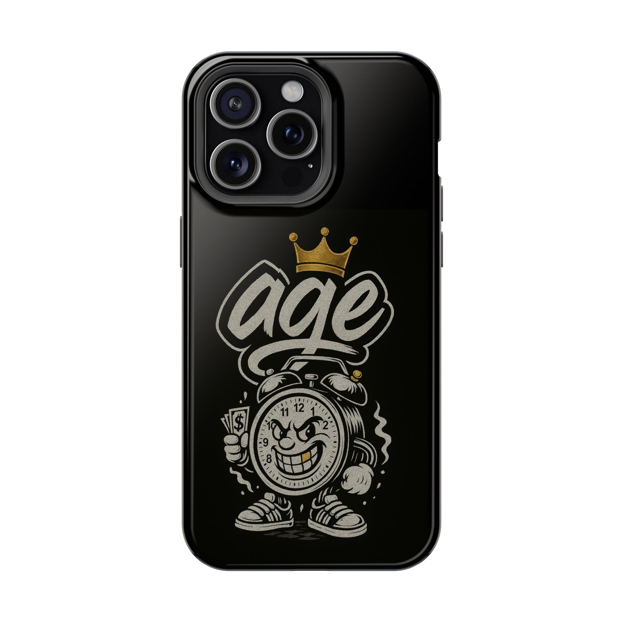 Vintage Alarm Clock Character phone case | Impact-Resistant Cases