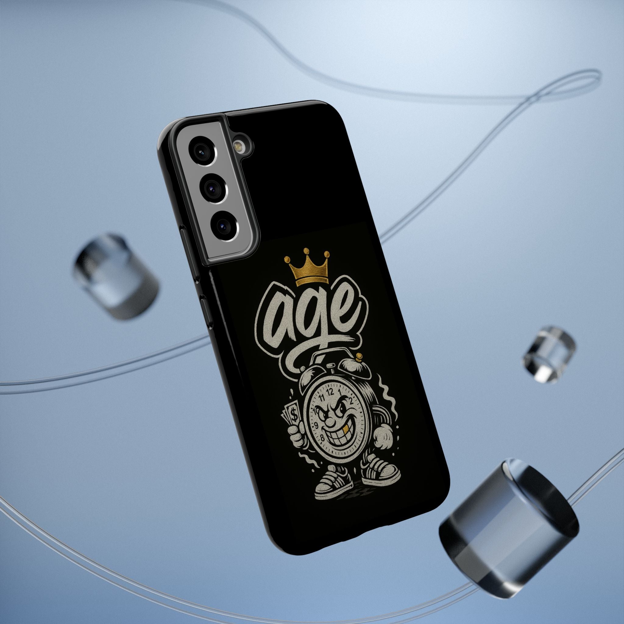 Vintage Alarm Clock Character phone case | Impact-Resistant Cases