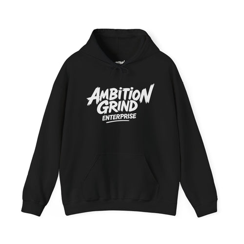 Ambition Grind logo Hoodie | Motivational Typography Sweatshirt