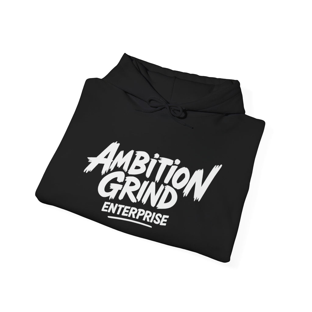 Ambition Grind logo Hoodie | Motivational Typography Sweatshirt