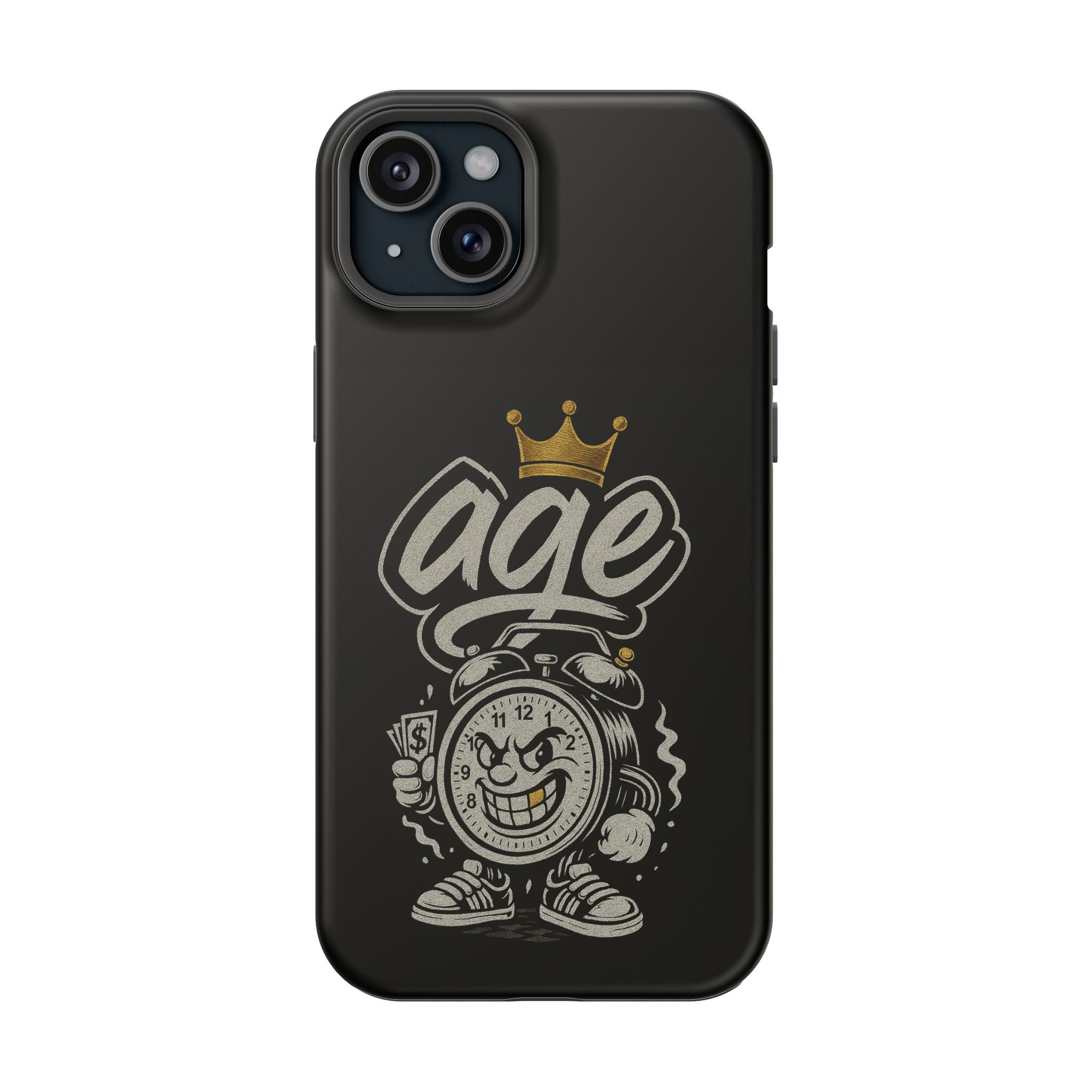 Vintage Alarm Clock Character phone case | Impact-Resistant Cases