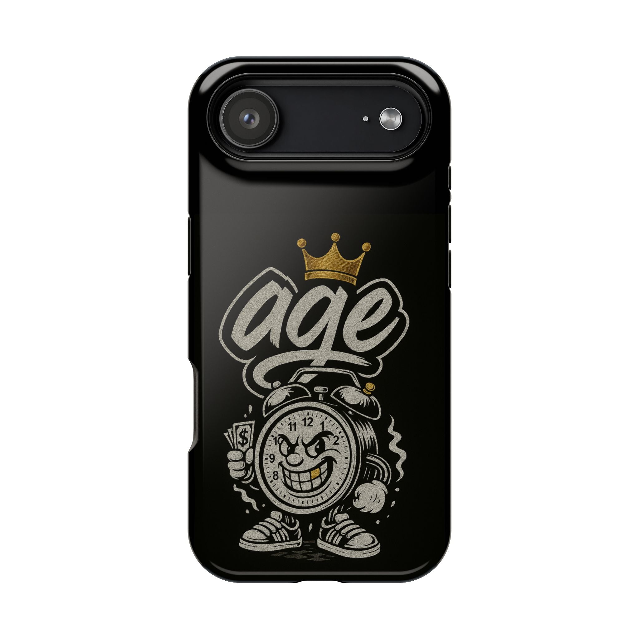 Vintage Alarm Clock Character phone case | Impact-Resistant Cases