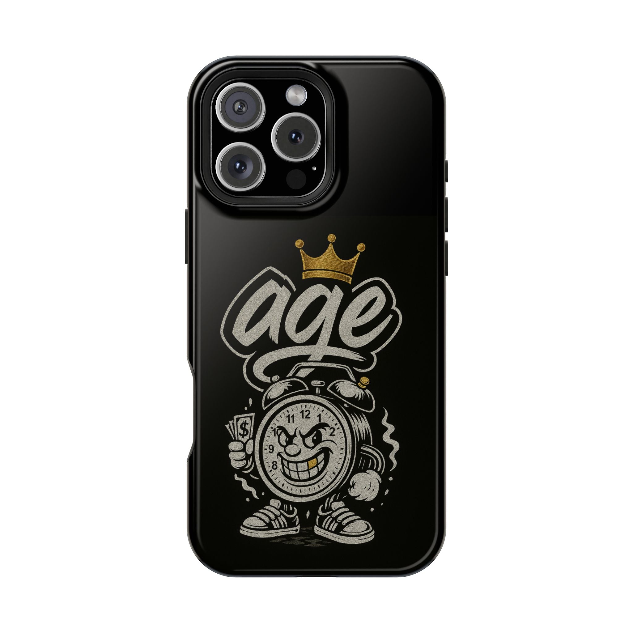 Vintage Alarm Clock Character phone case | Impact-Resistant Cases