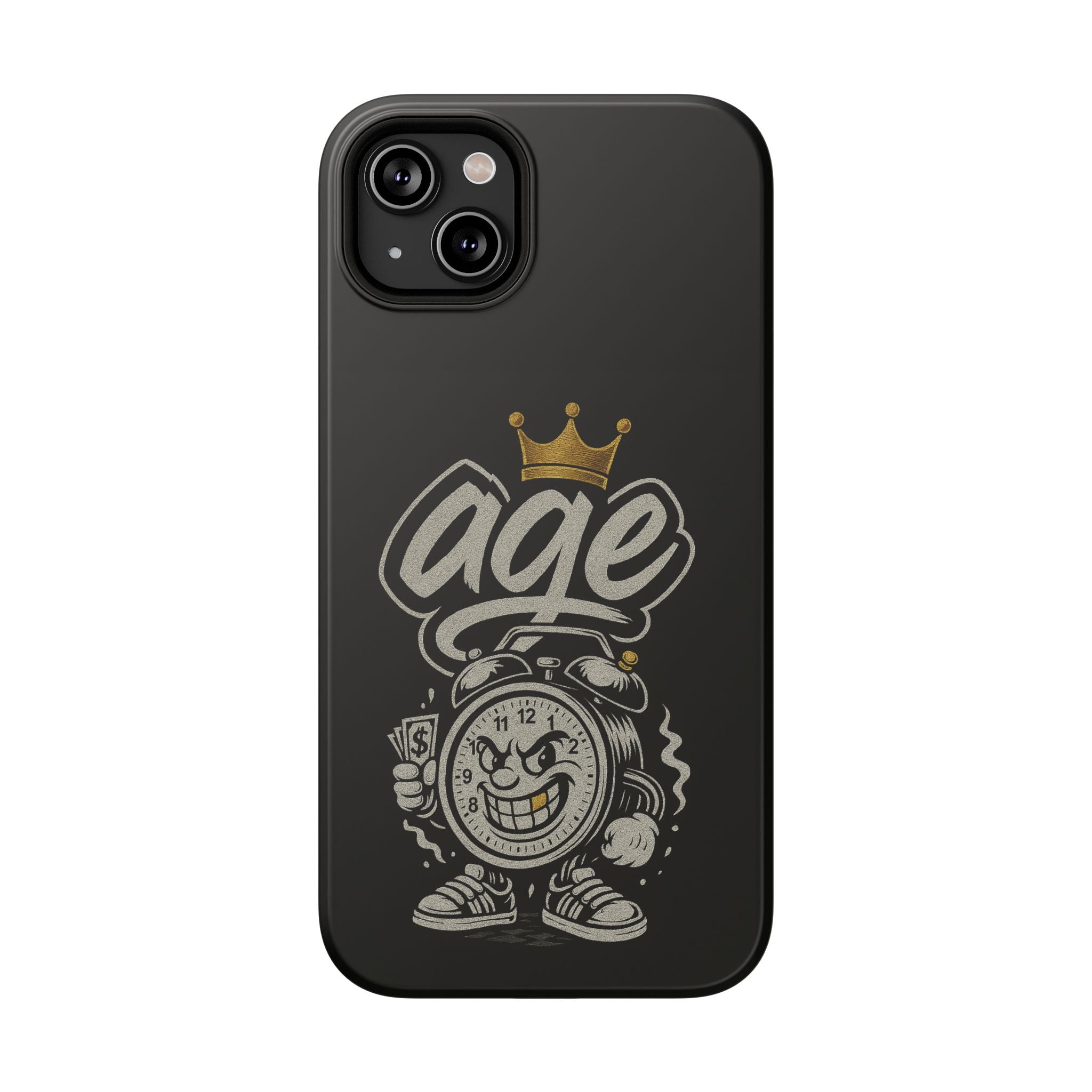 Vintage Alarm Clock Character phone case | Impact-Resistant Cases