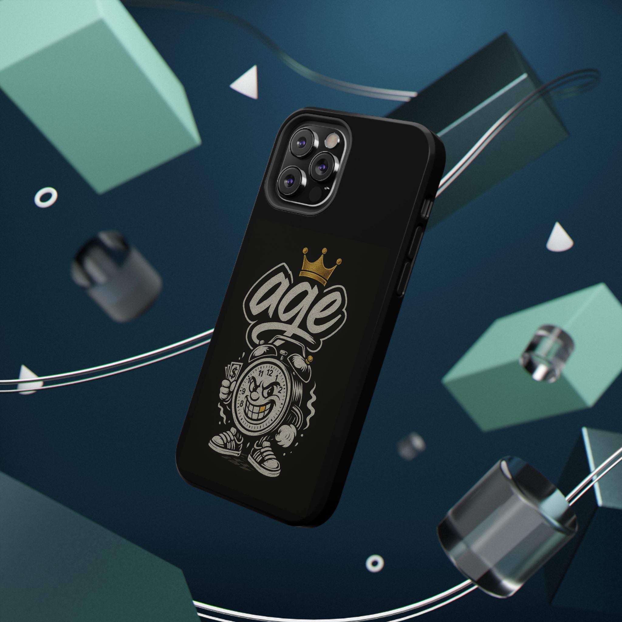 Vintage Alarm Clock Character phone case | Impact-Resistant Cases