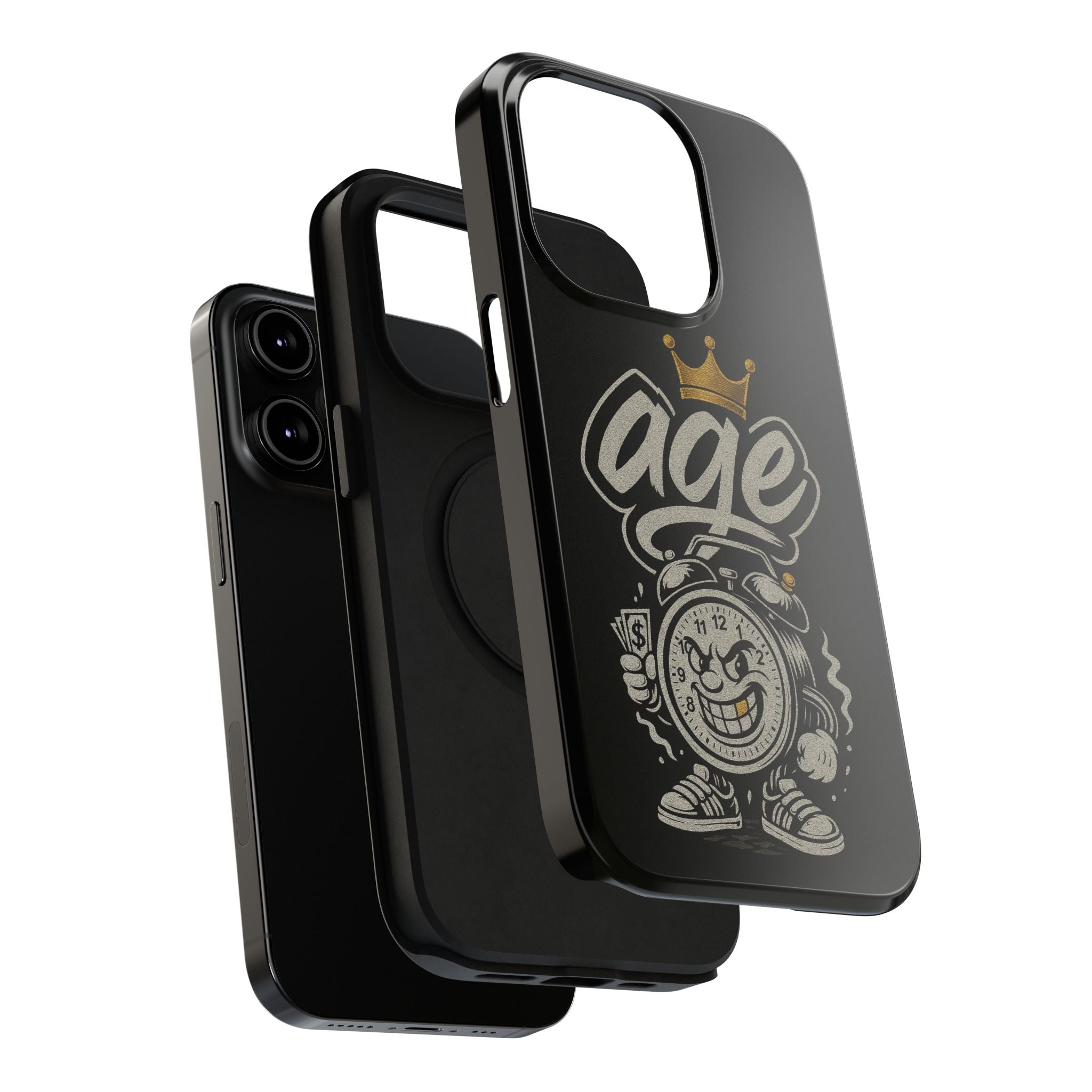 Vintage Alarm Clock Character phone case | Impact-Resistant Cases