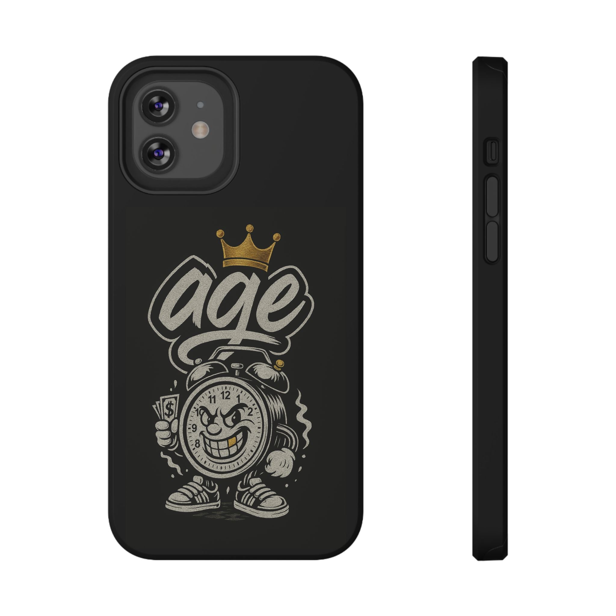 Vintage Alarm Clock Character phone case | Impact-Resistant Cases