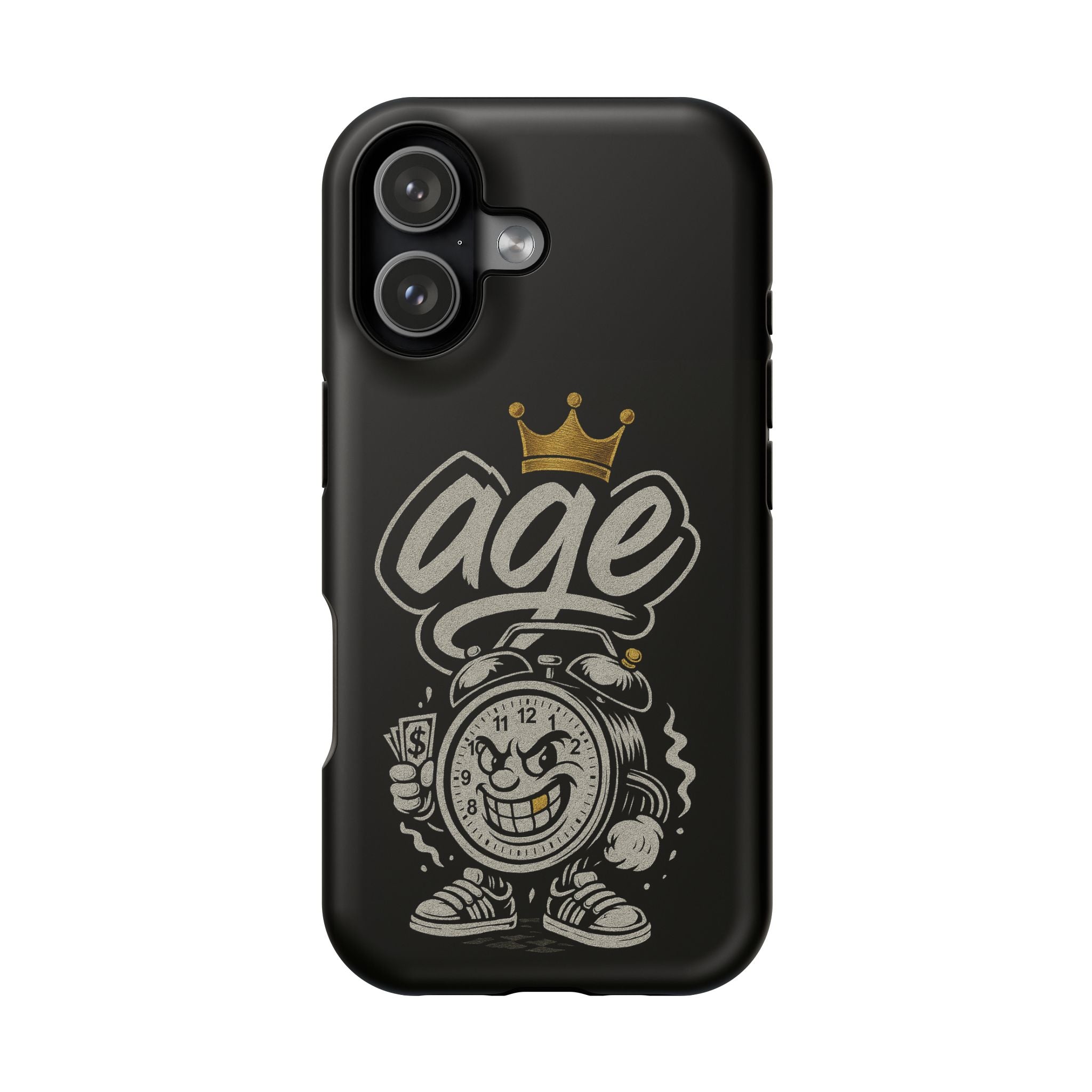 Vintage Alarm Clock Character phone case | Impact-Resistant Cases