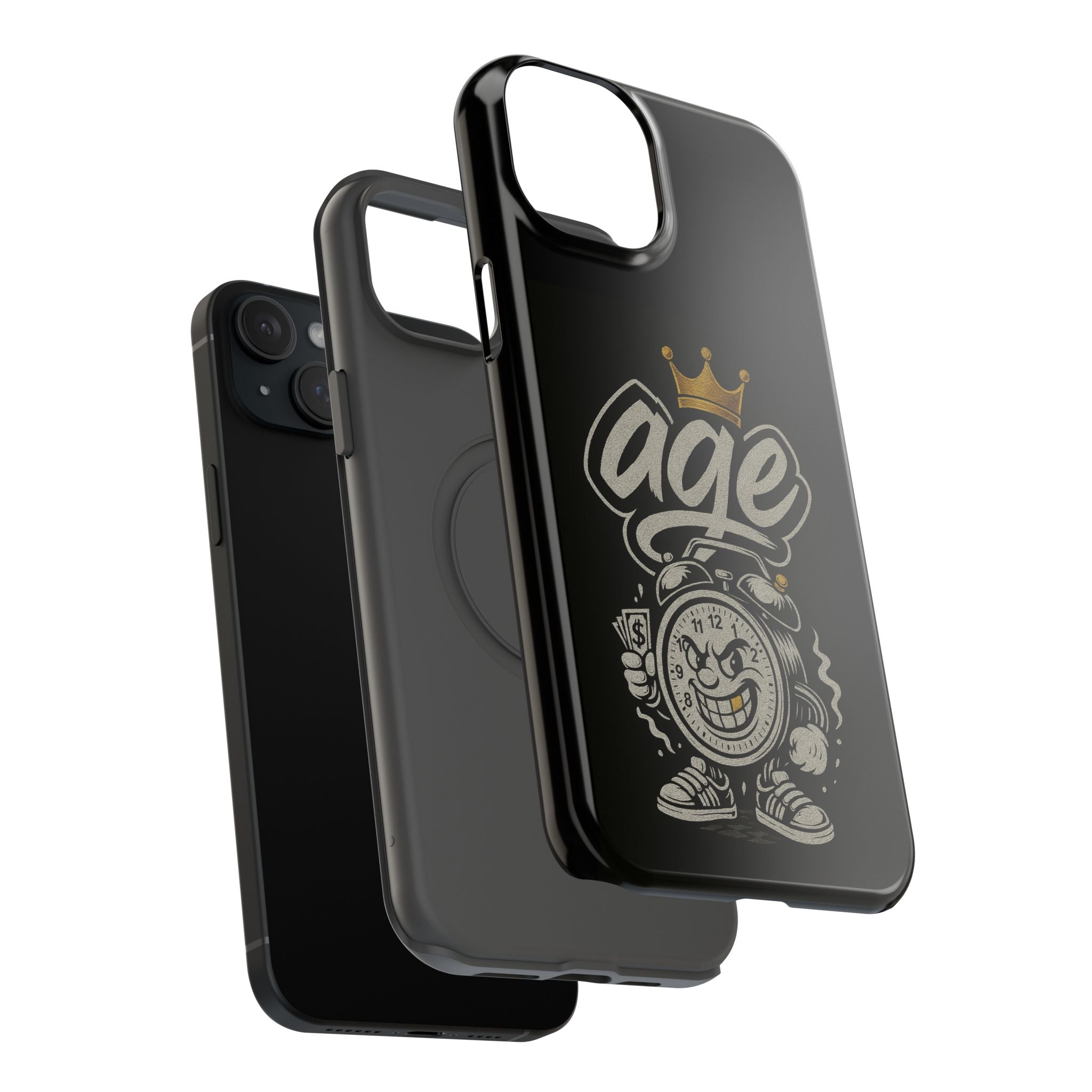 Vintage Alarm Clock Character phone case | Impact-Resistant Cases
