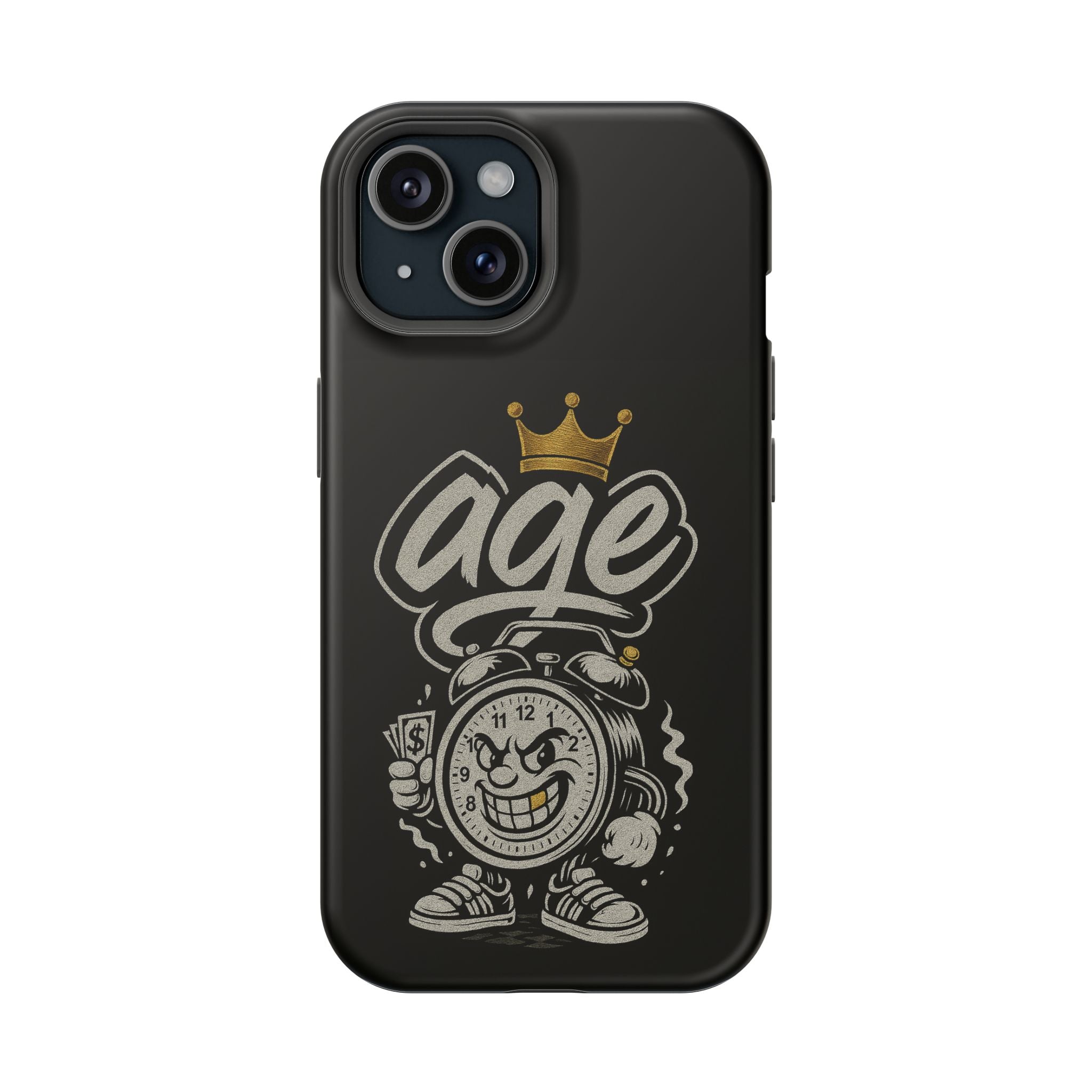 Vintage Alarm Clock Character phone case | Impact-Resistant Cases