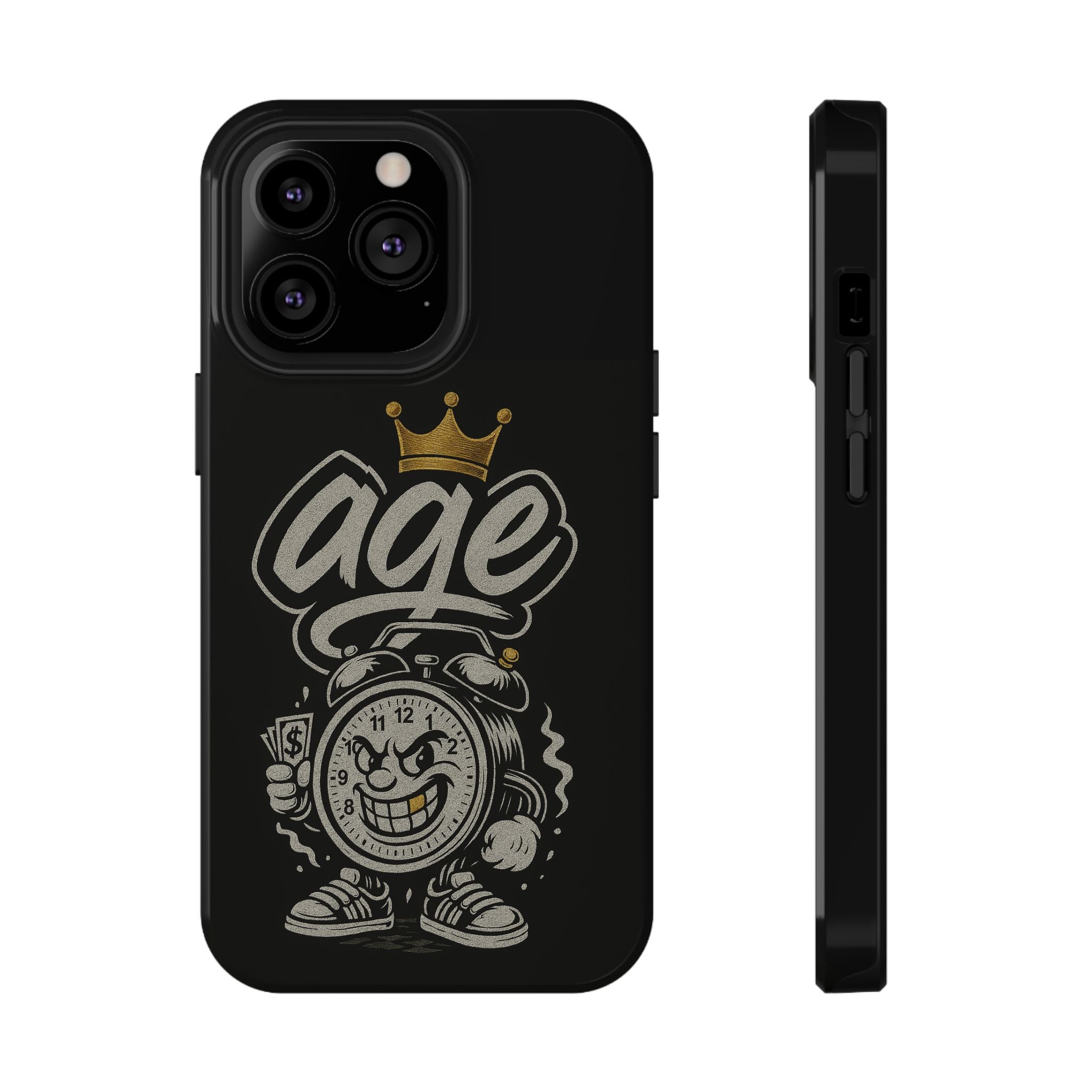 Vintage Alarm Clock Character phone case | Impact-Resistant Cases