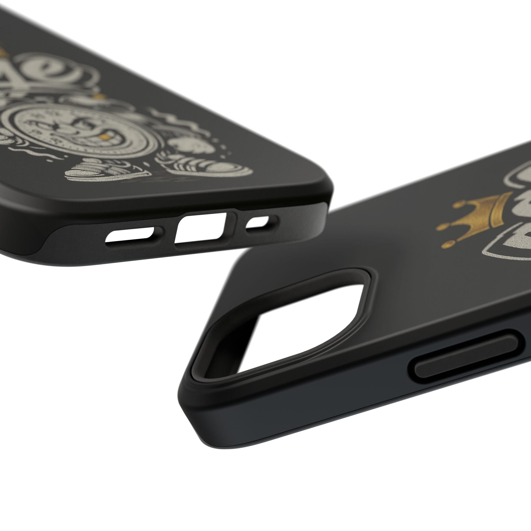 Vintage Alarm Clock Character phone case | Impact-Resistant Cases