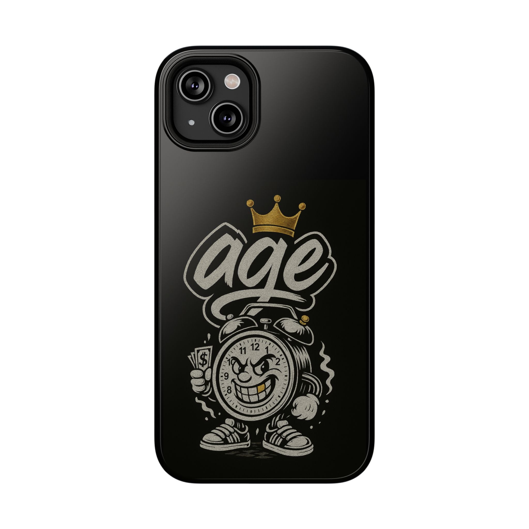 Vintage Alarm Clock Character phone case | Impact-Resistant Cases