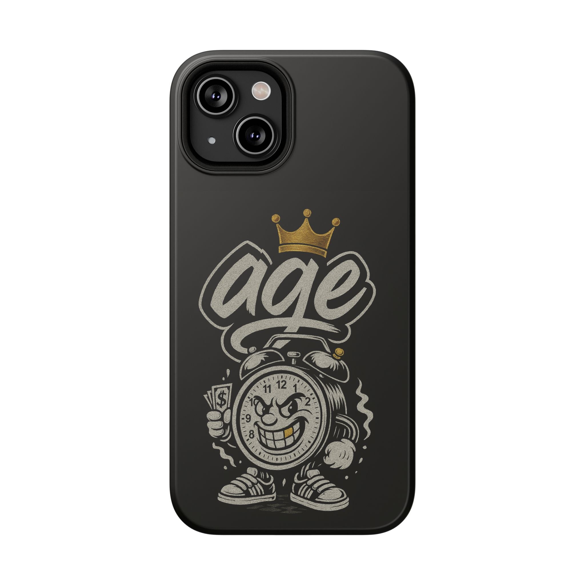 Vintage Alarm Clock Character phone case | Impact-Resistant Cases