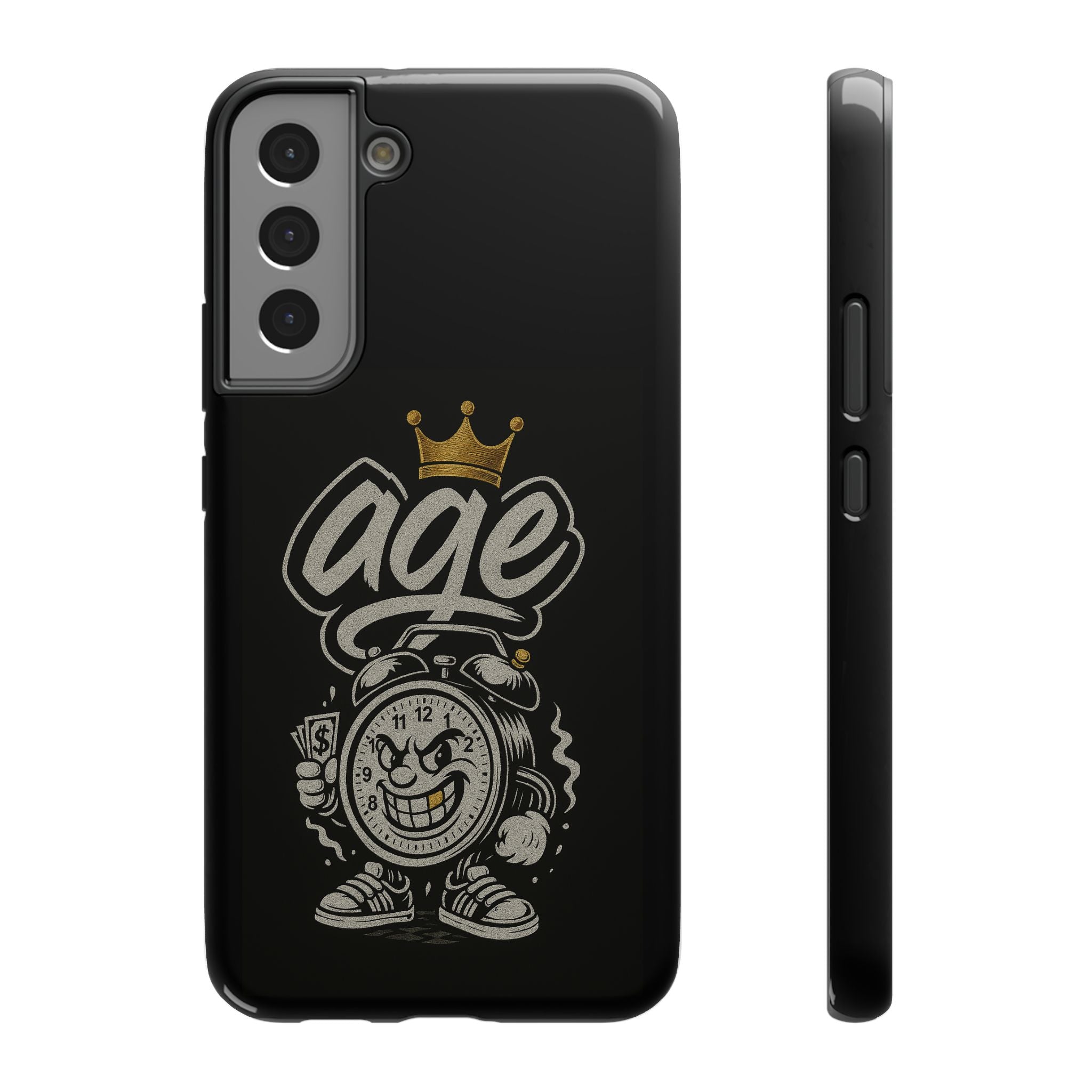 Vintage Alarm Clock Character phone case | Impact-Resistant Cases