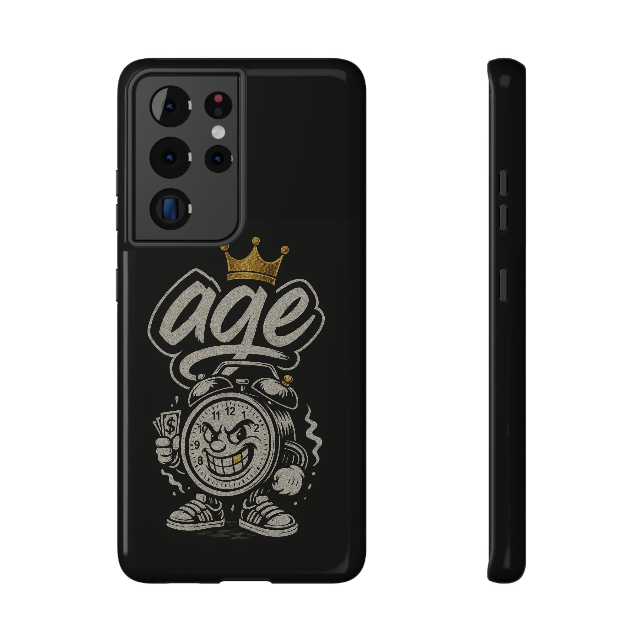Vintage Alarm Clock Character phone case | Impact-Resistant Cases