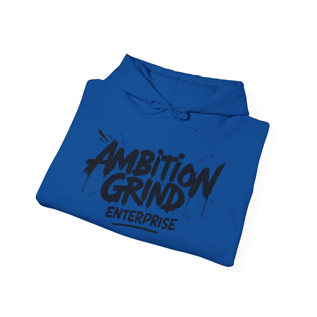 Ambition Grind Enterprise Hoodie | Motivational Streetwear, Graphic Logo