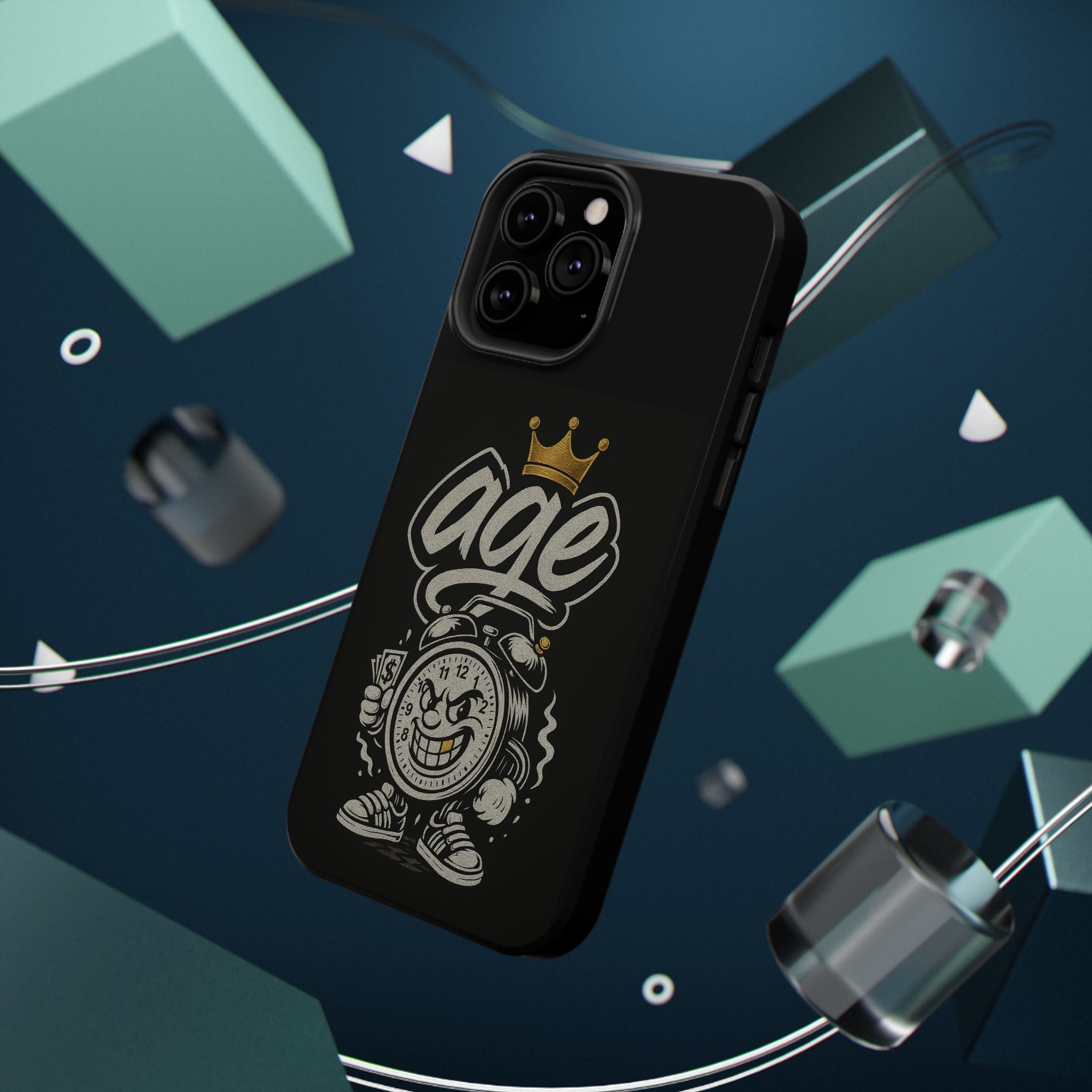 Vintage Alarm Clock Character phone case | Impact-Resistant Cases