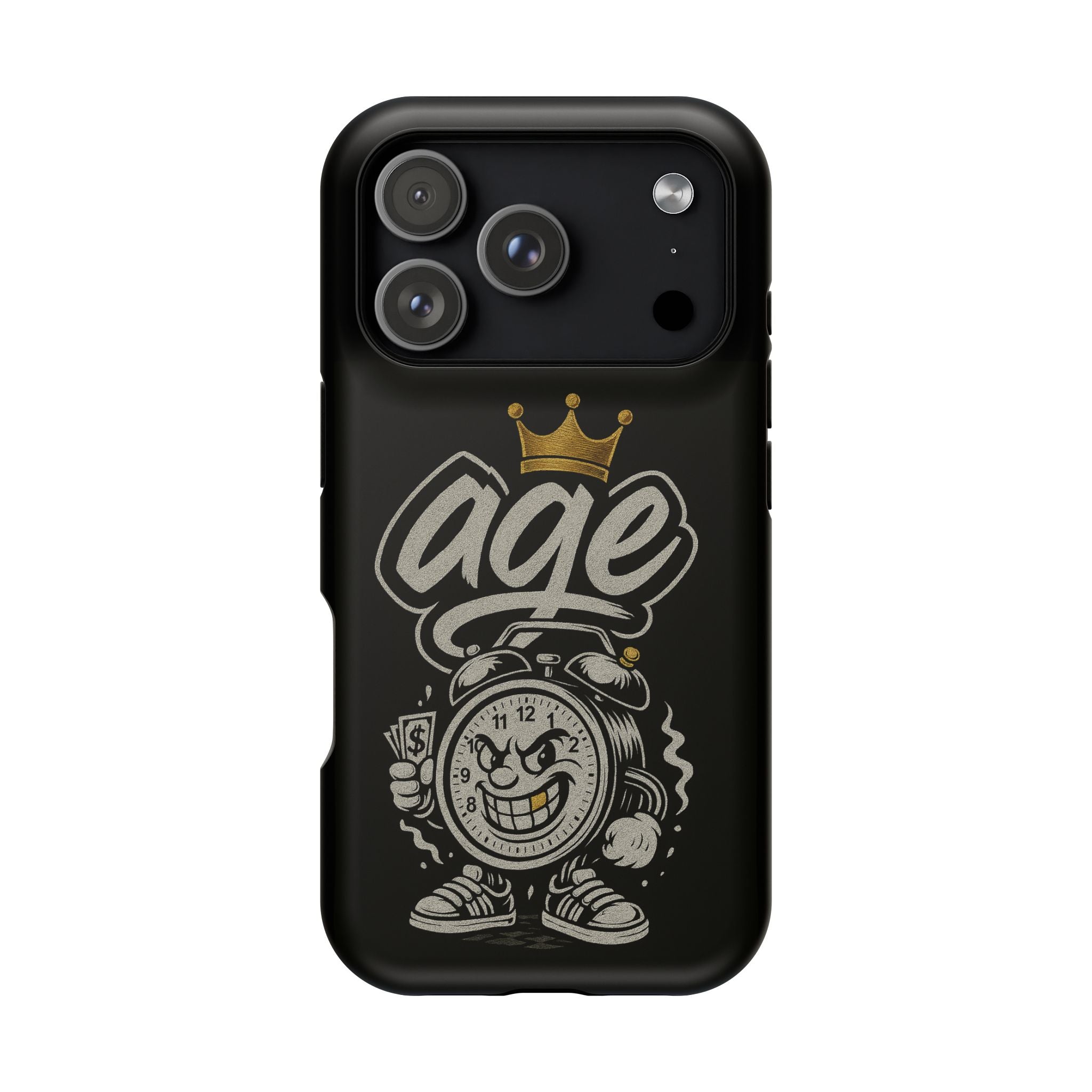 Vintage Alarm Clock Character phone case | Impact-Resistant Cases