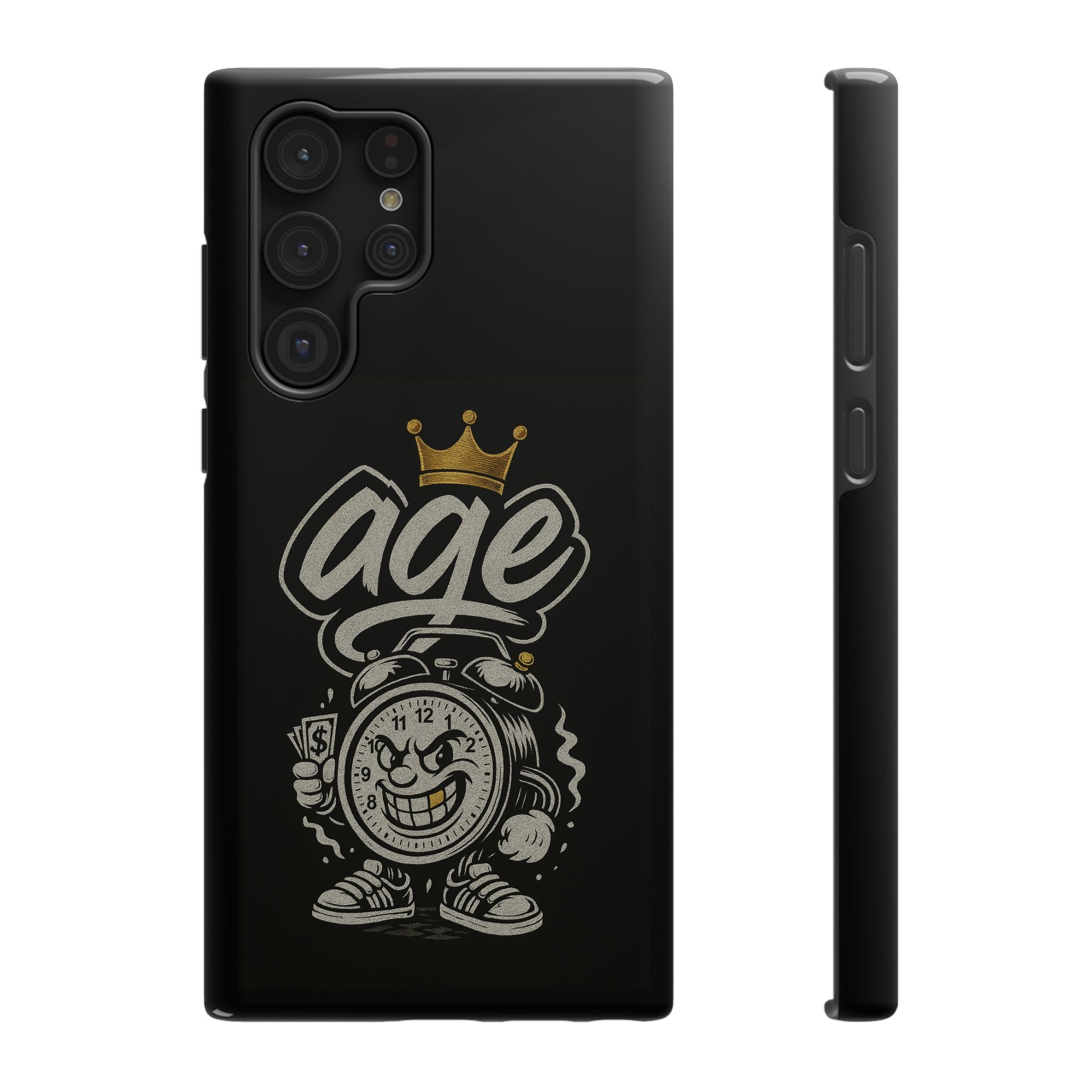 Vintage Alarm Clock Character phone case | Impact-Resistant Cases