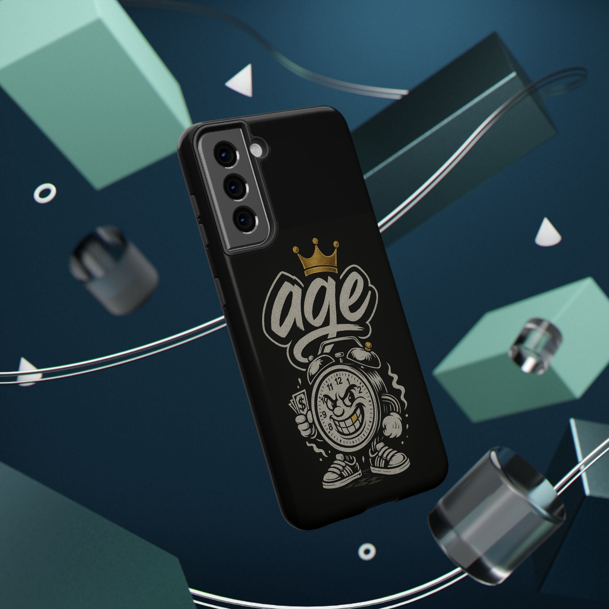 Vintage Alarm Clock Character phone case | Impact-Resistant Cases