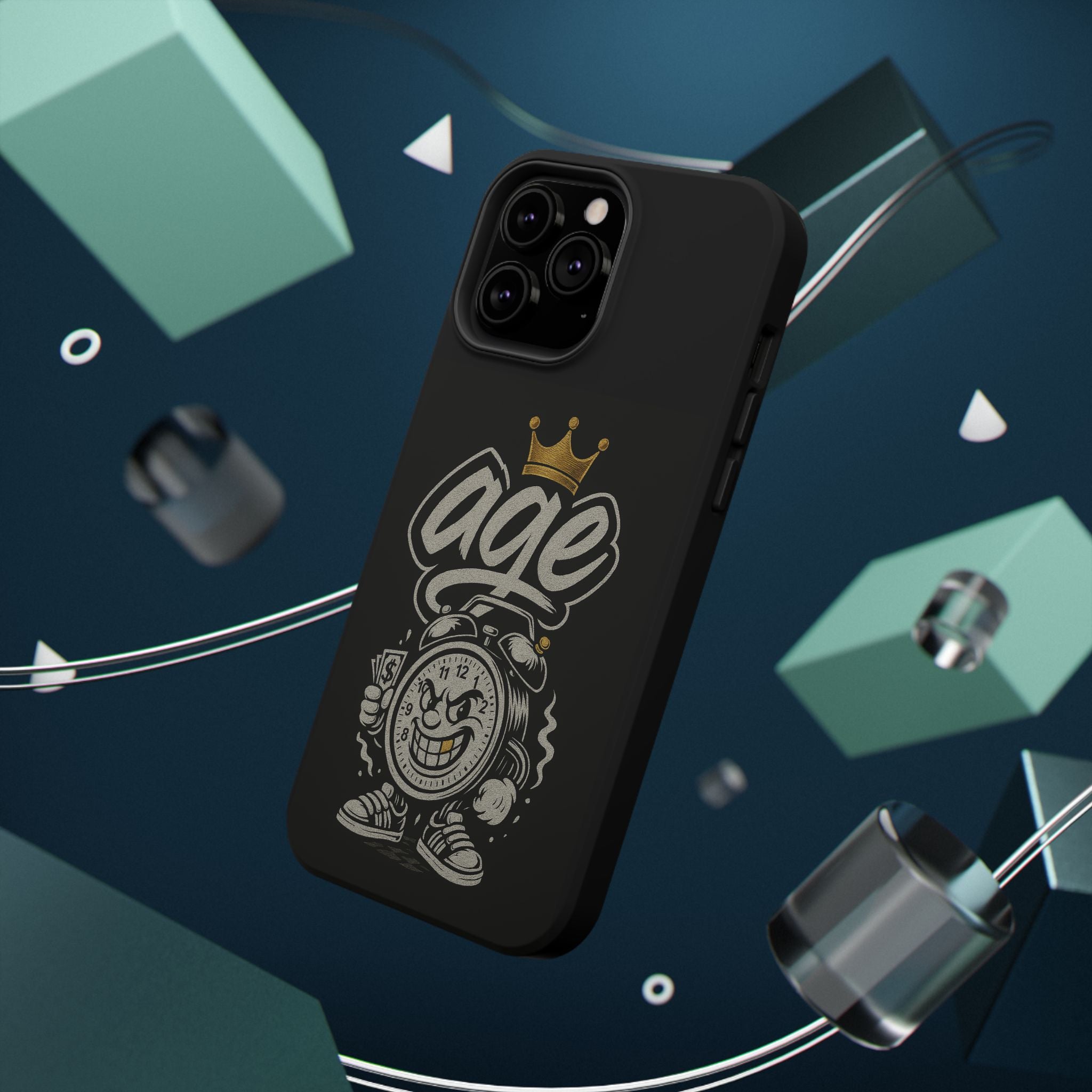 Vintage Alarm Clock Character phone case | Impact-Resistant Cases
