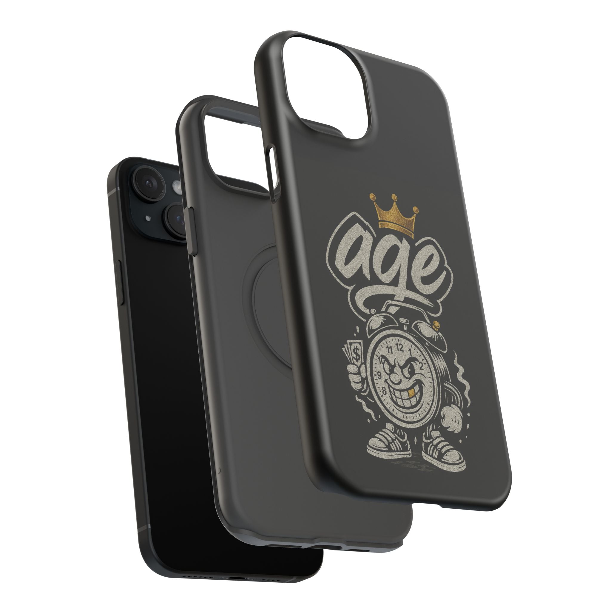 Vintage Alarm Clock Character phone case | Impact-Resistant Cases