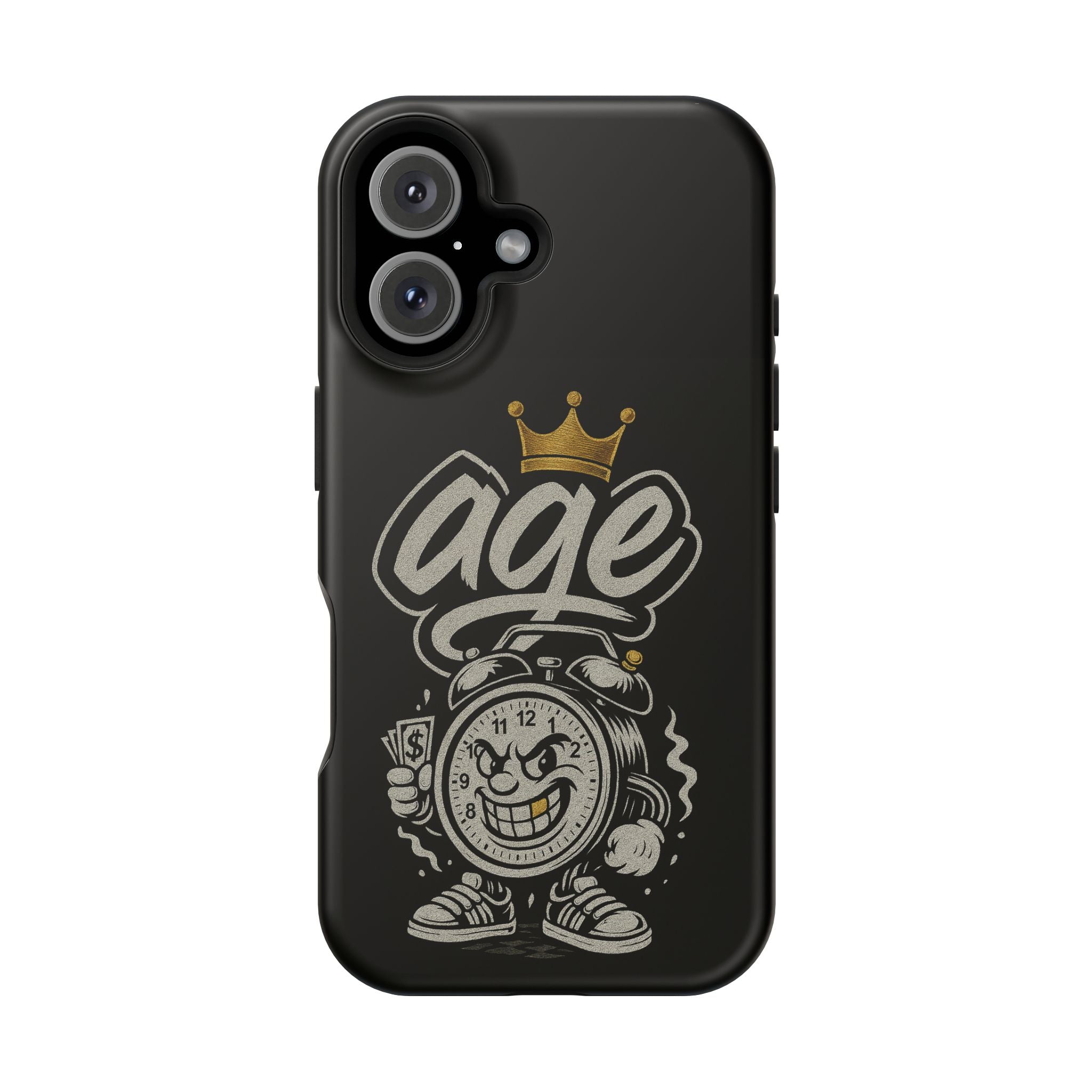Vintage Alarm Clock Character phone case | Impact-Resistant Cases
