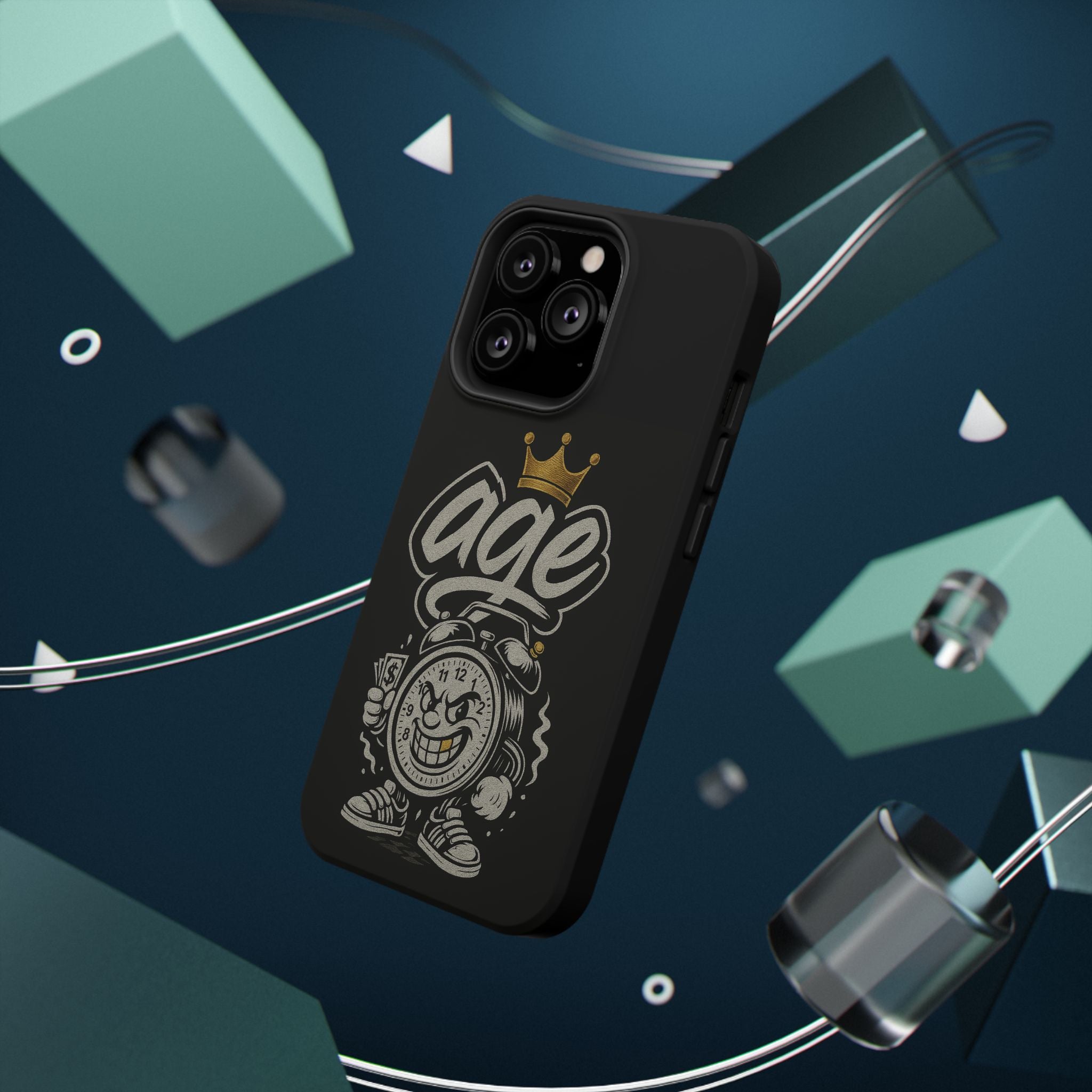Vintage Alarm Clock Character phone case | Impact-Resistant Cases