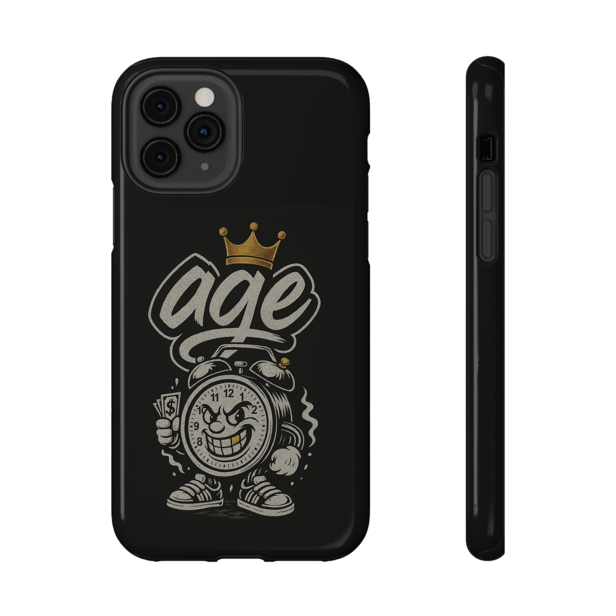 Vintage Alarm Clock Character phone case | Impact-Resistant Cases