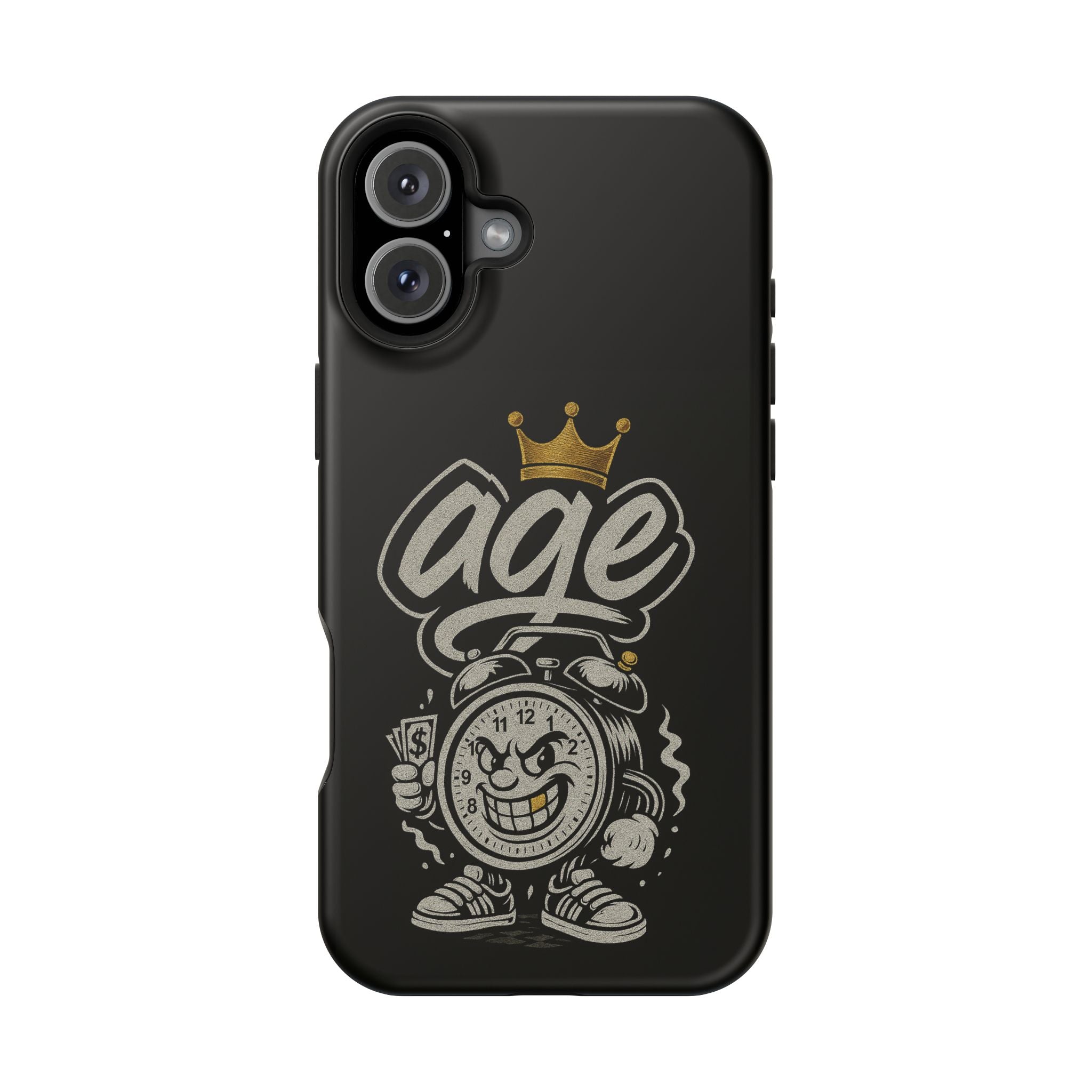 Vintage Alarm Clock Character phone case | Impact-Resistant Cases