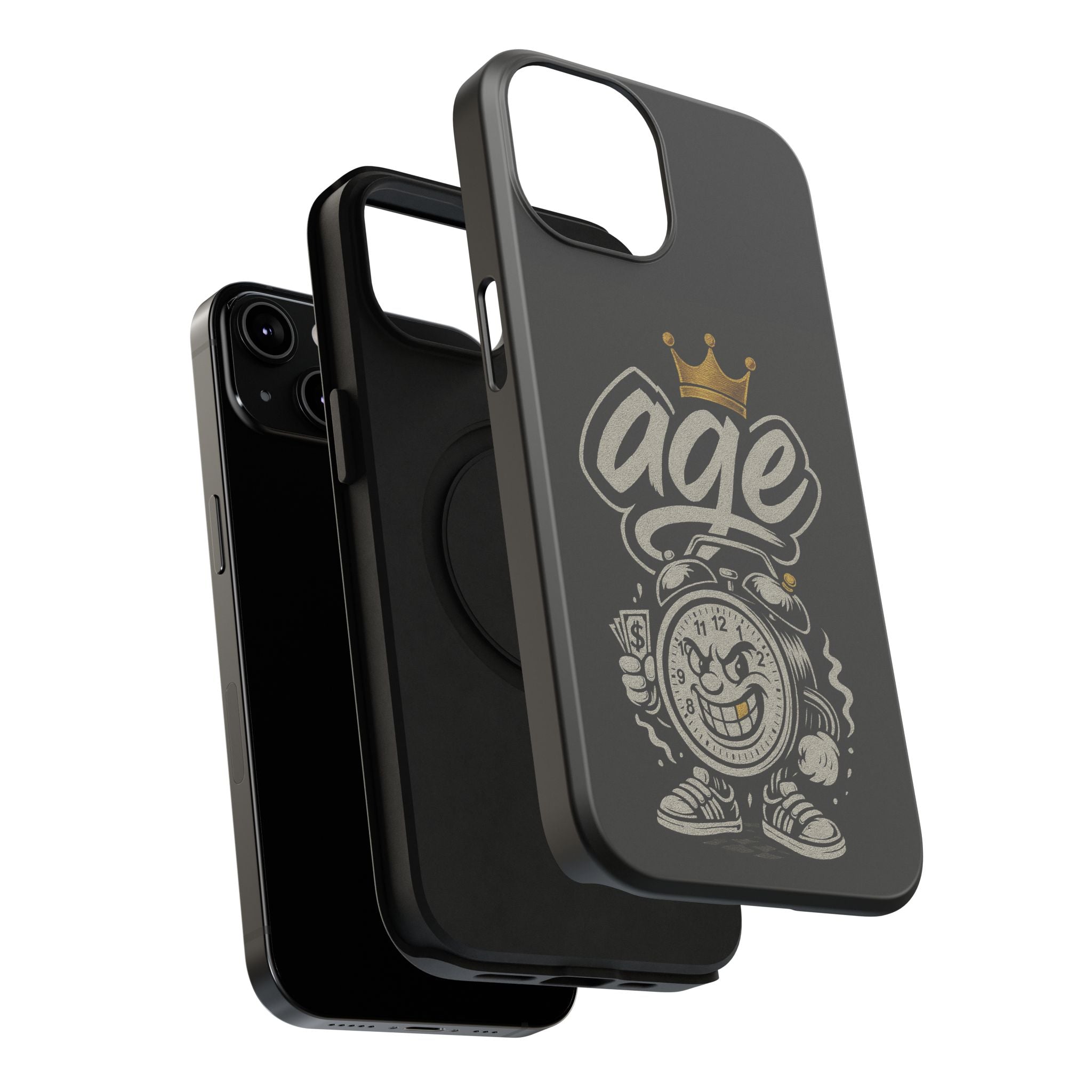 Vintage Alarm Clock Character phone case | Impact-Resistant Cases