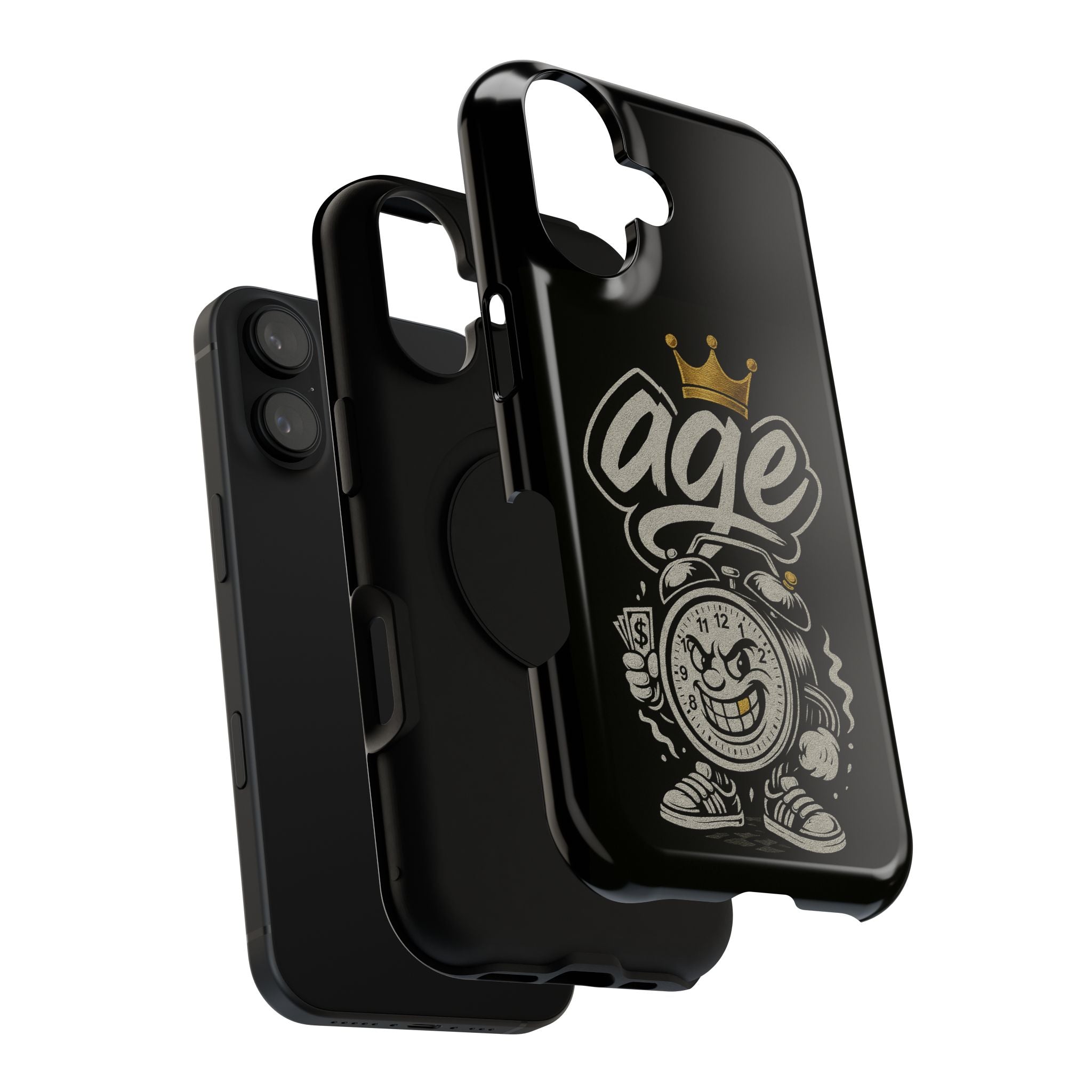 Vintage Alarm Clock Character phone case | Impact-Resistant Cases