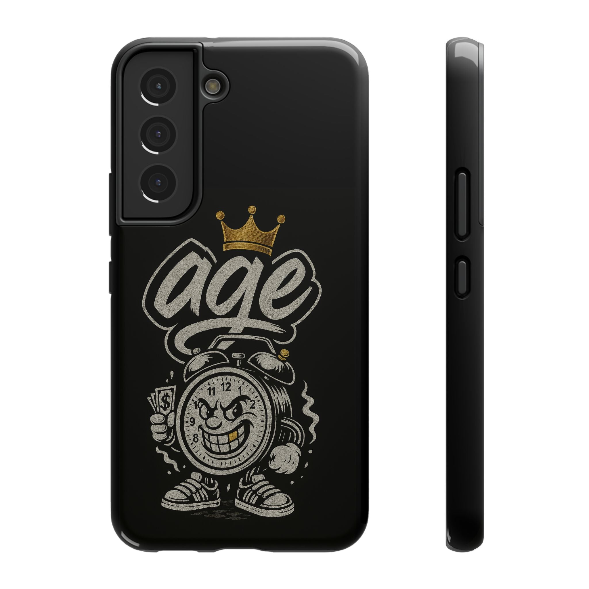 Vintage Alarm Clock Character phone case | Impact-Resistant Cases
