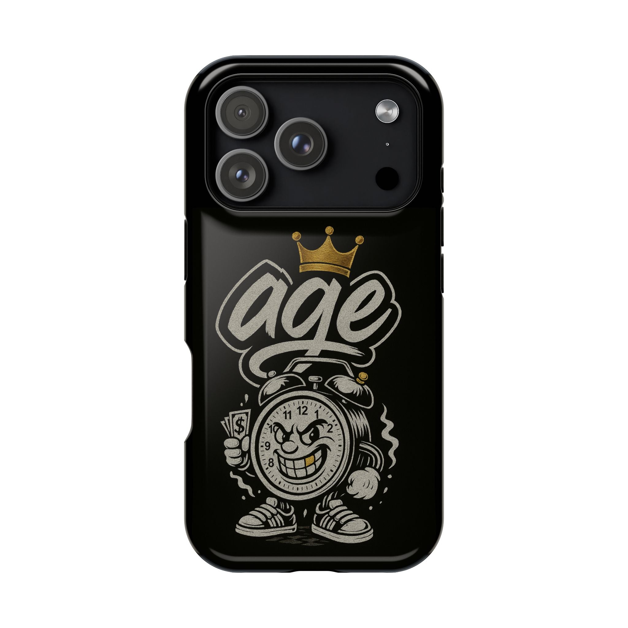 Vintage Alarm Clock Character phone case | Impact-Resistant Cases
