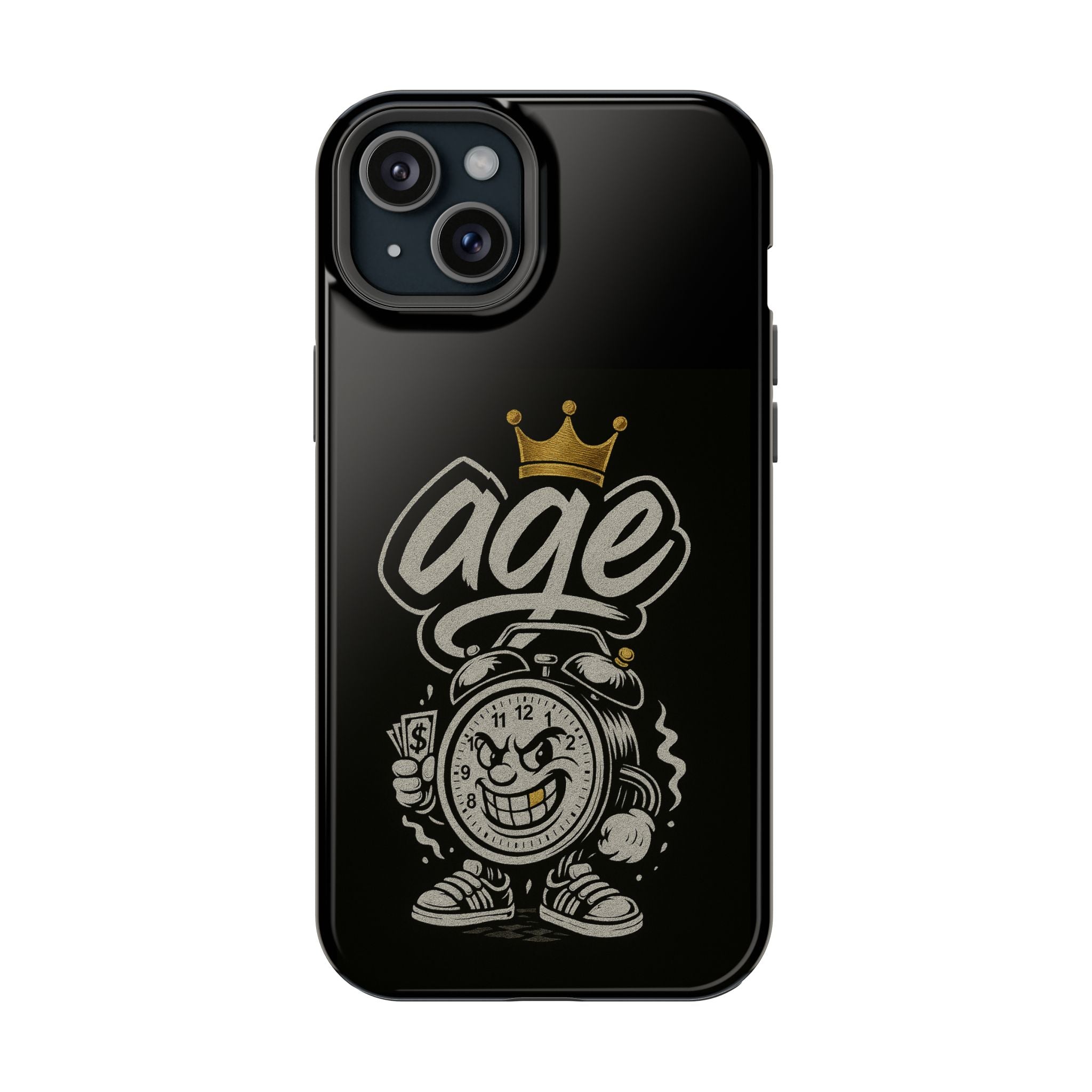 Vintage Alarm Clock Character phone case | Impact-Resistant Cases