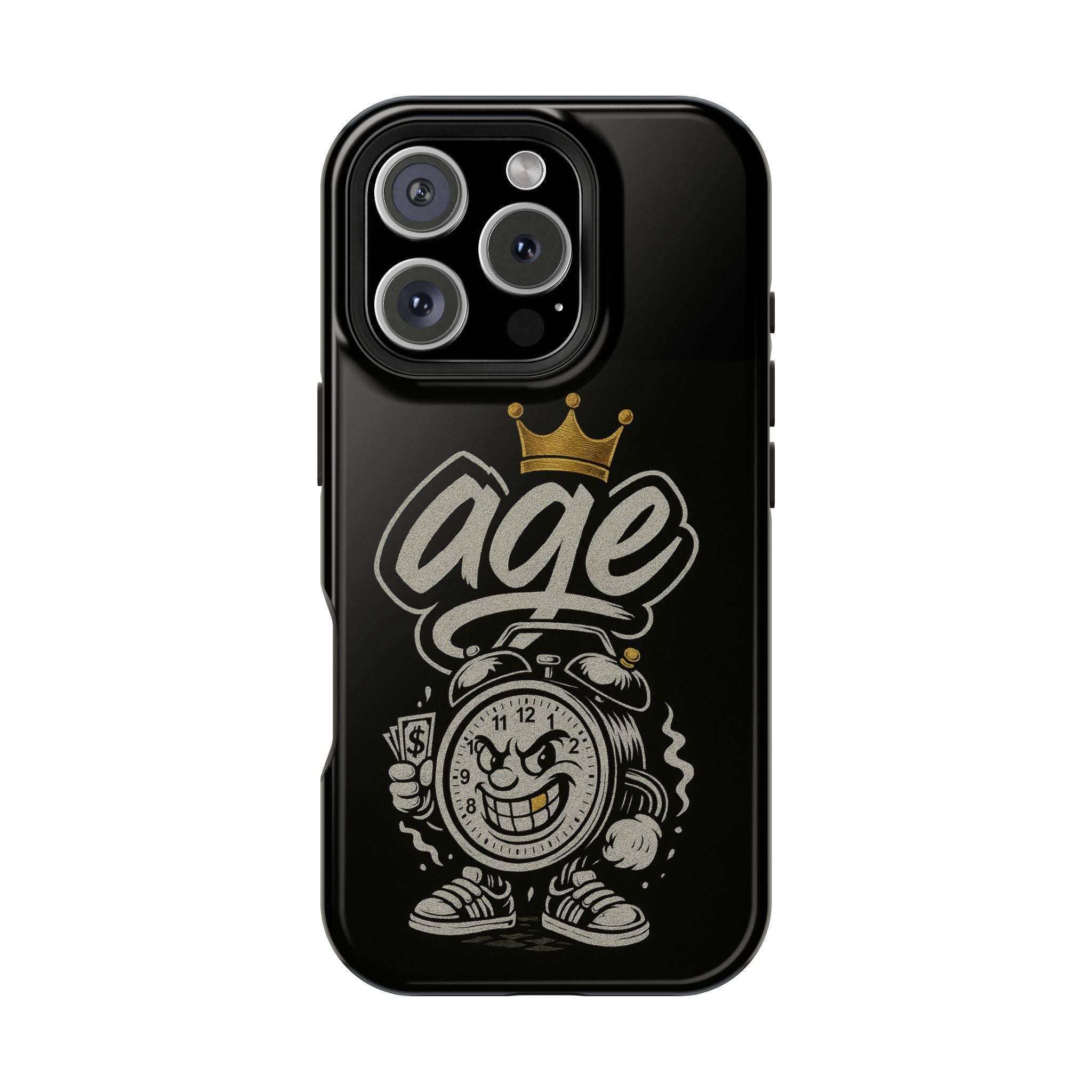 Vintage Alarm Clock Character phone case | Impact-Resistant Cases