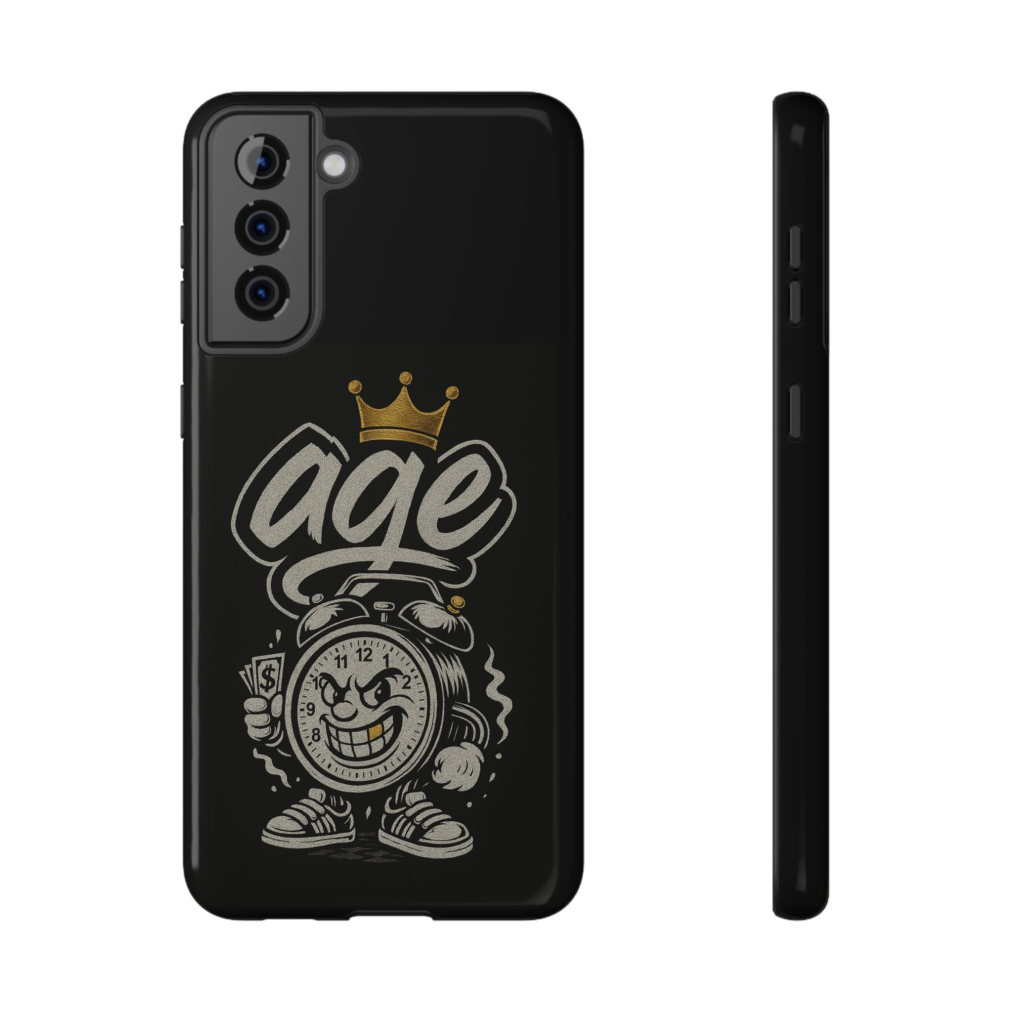 Vintage Alarm Clock Character phone case | Impact-Resistant Cases