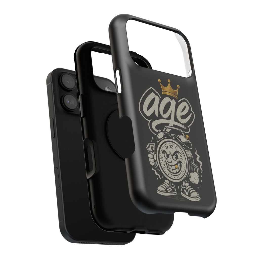 Vintage Alarm Clock Character phone case | Impact-Resistant Cases