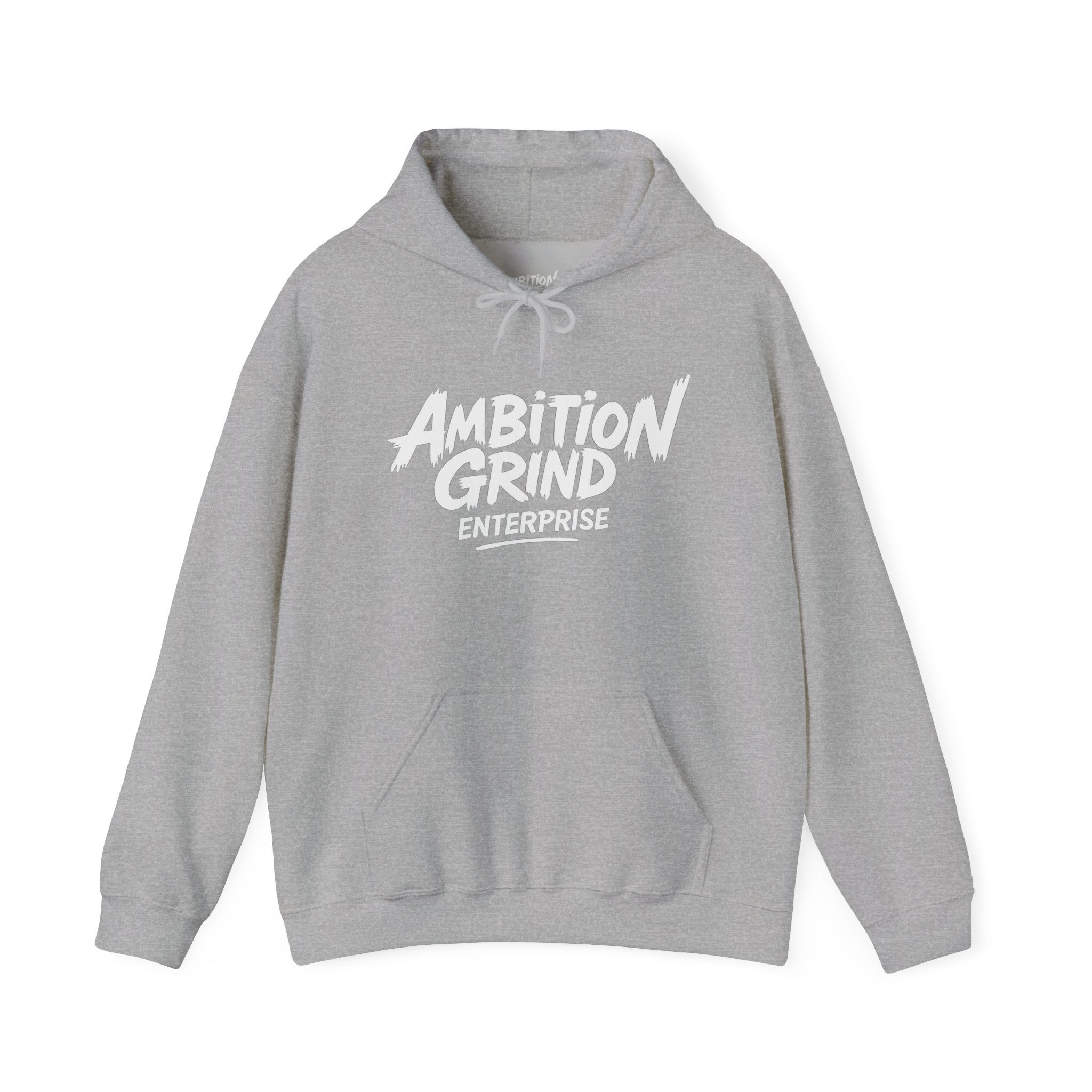 Ambition Grind logo Hoodie | Motivational Typography Sweatshirt