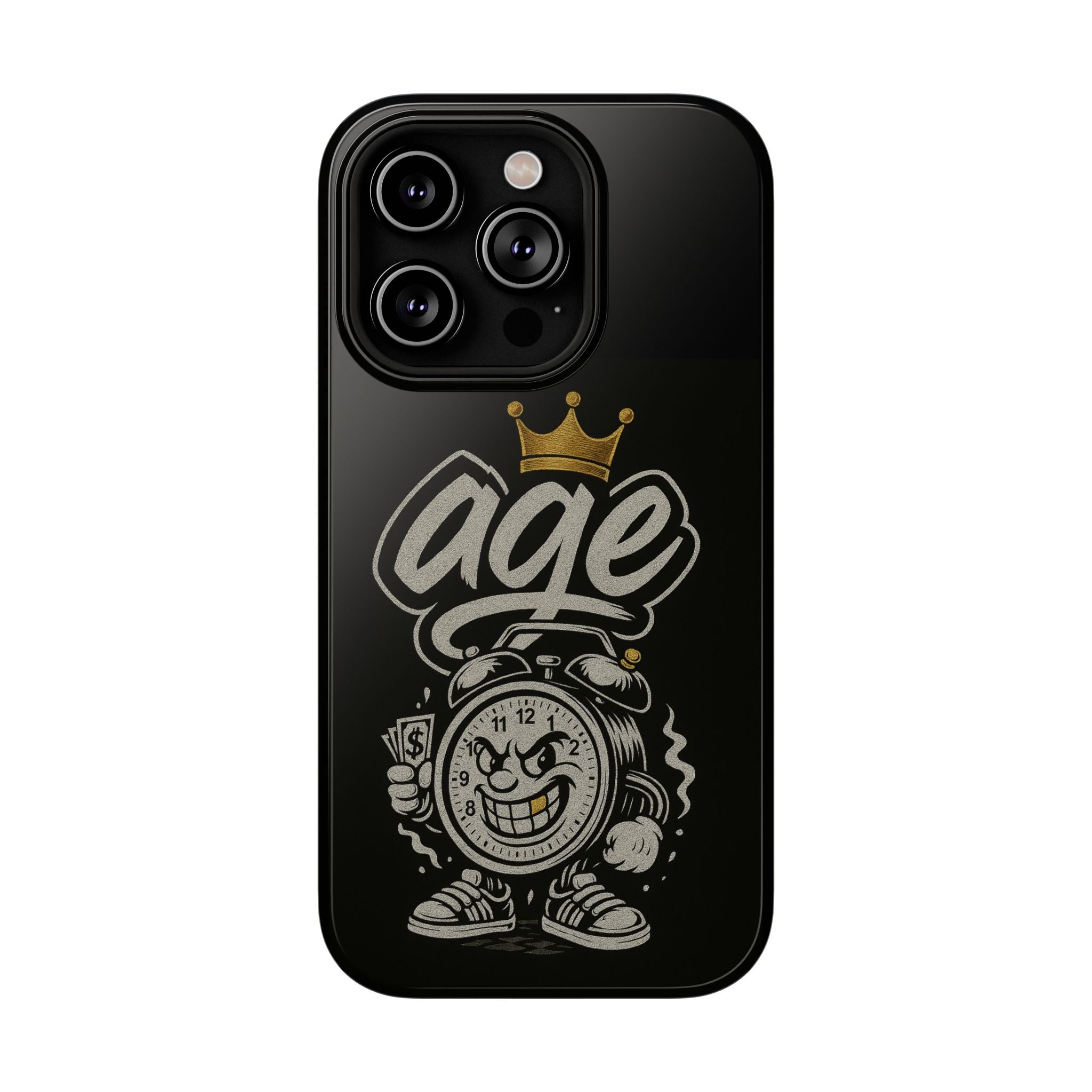Vintage Alarm Clock Character phone case | Impact-Resistant Cases