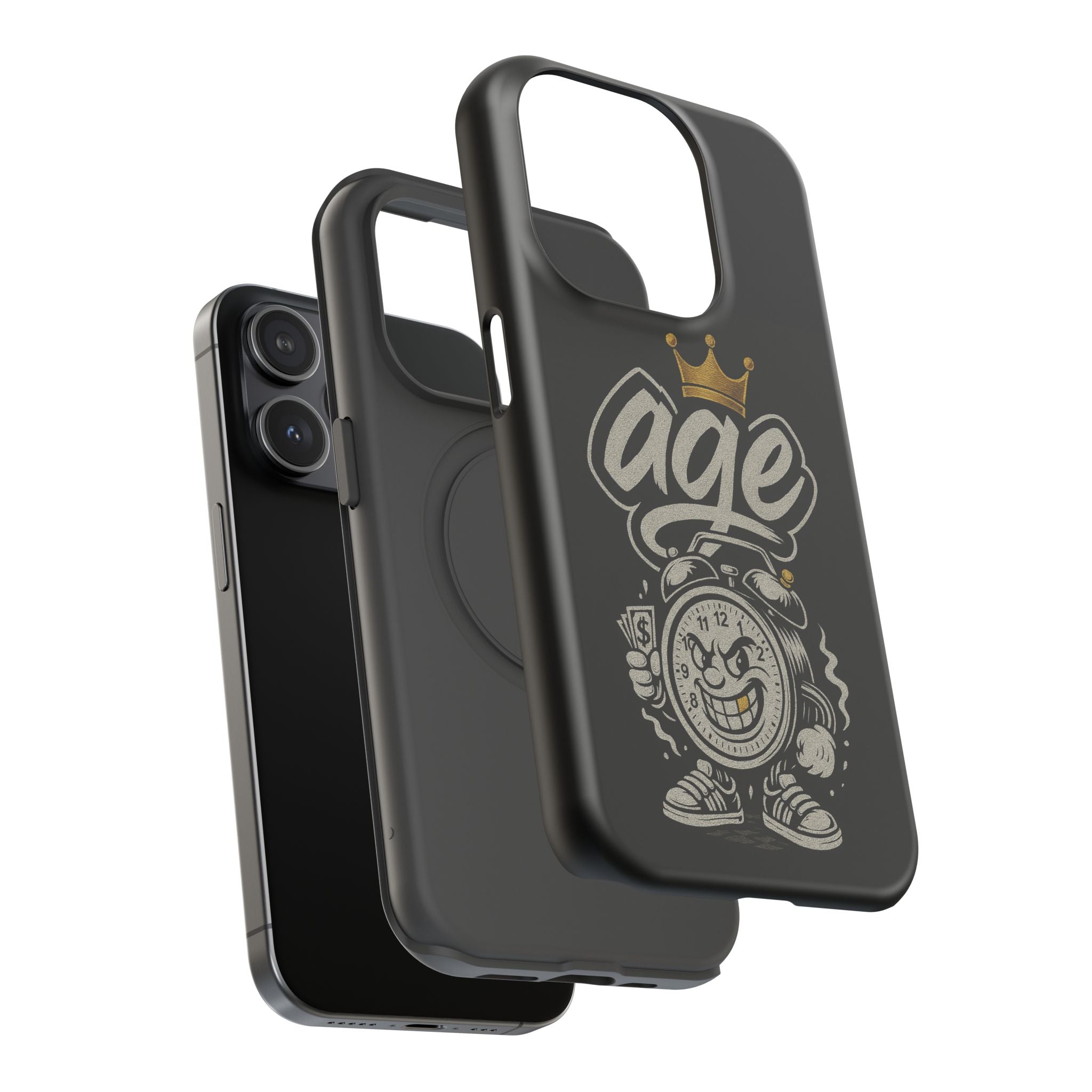 Vintage Alarm Clock Character phone case | Impact-Resistant Cases