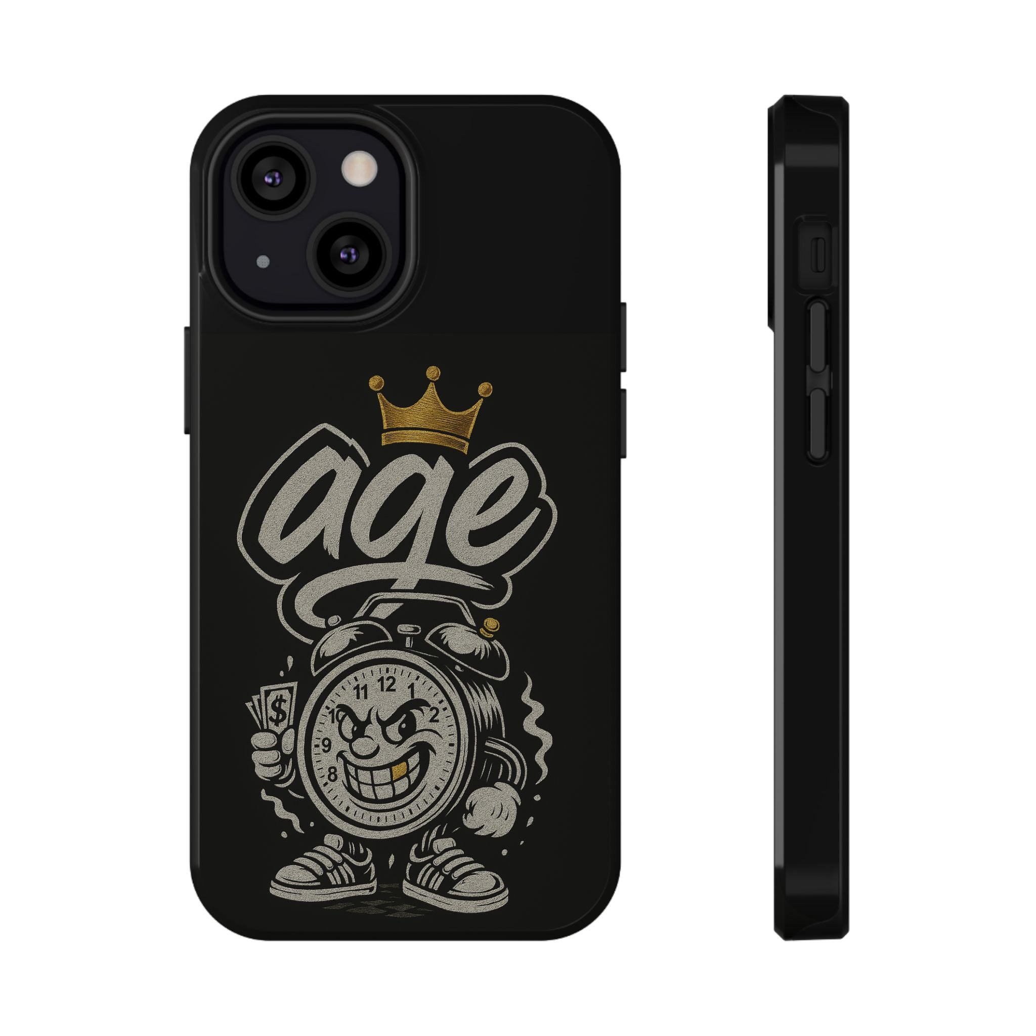 Vintage Alarm Clock Character phone case | Impact-Resistant Cases