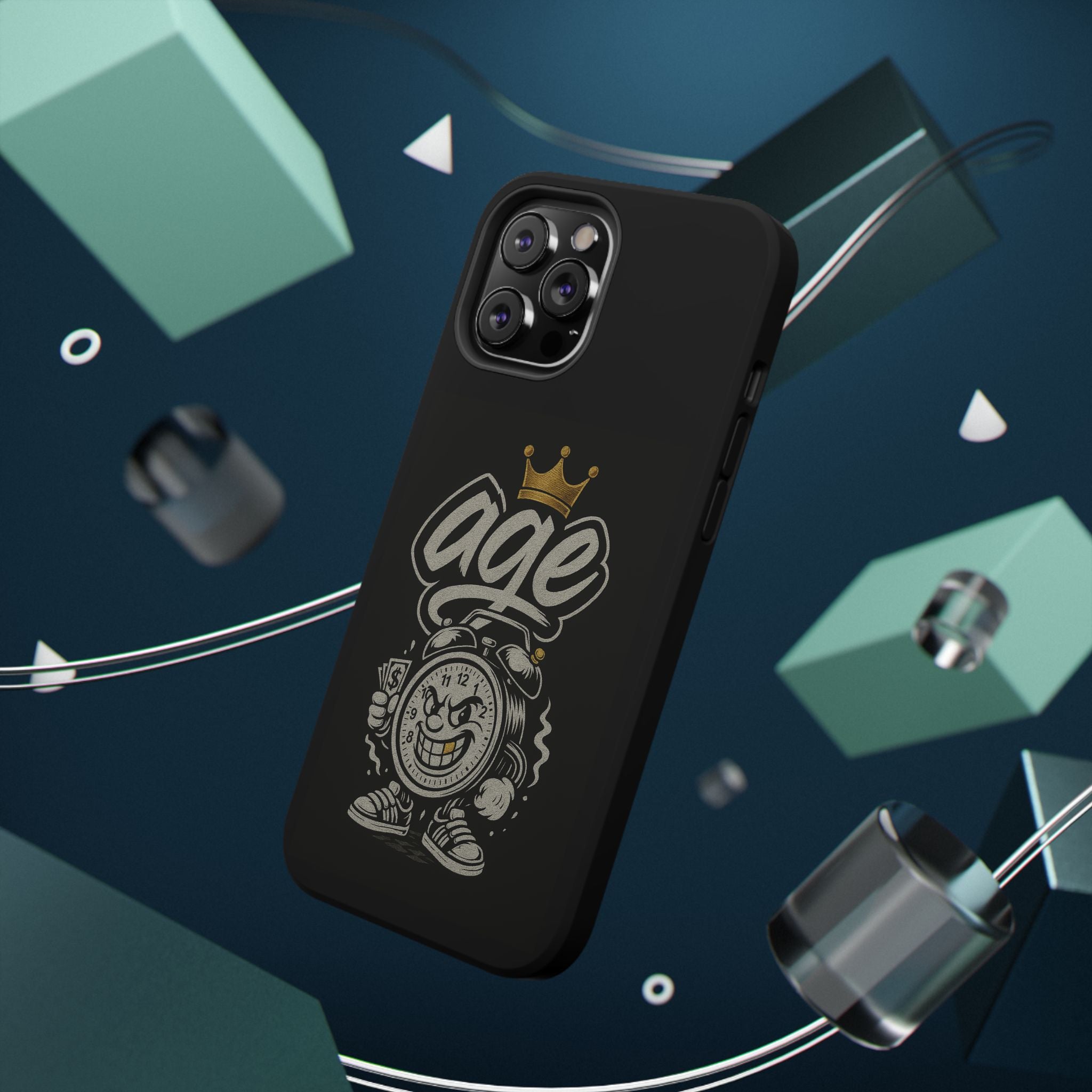 Vintage Alarm Clock Character phone case | Impact-Resistant Cases