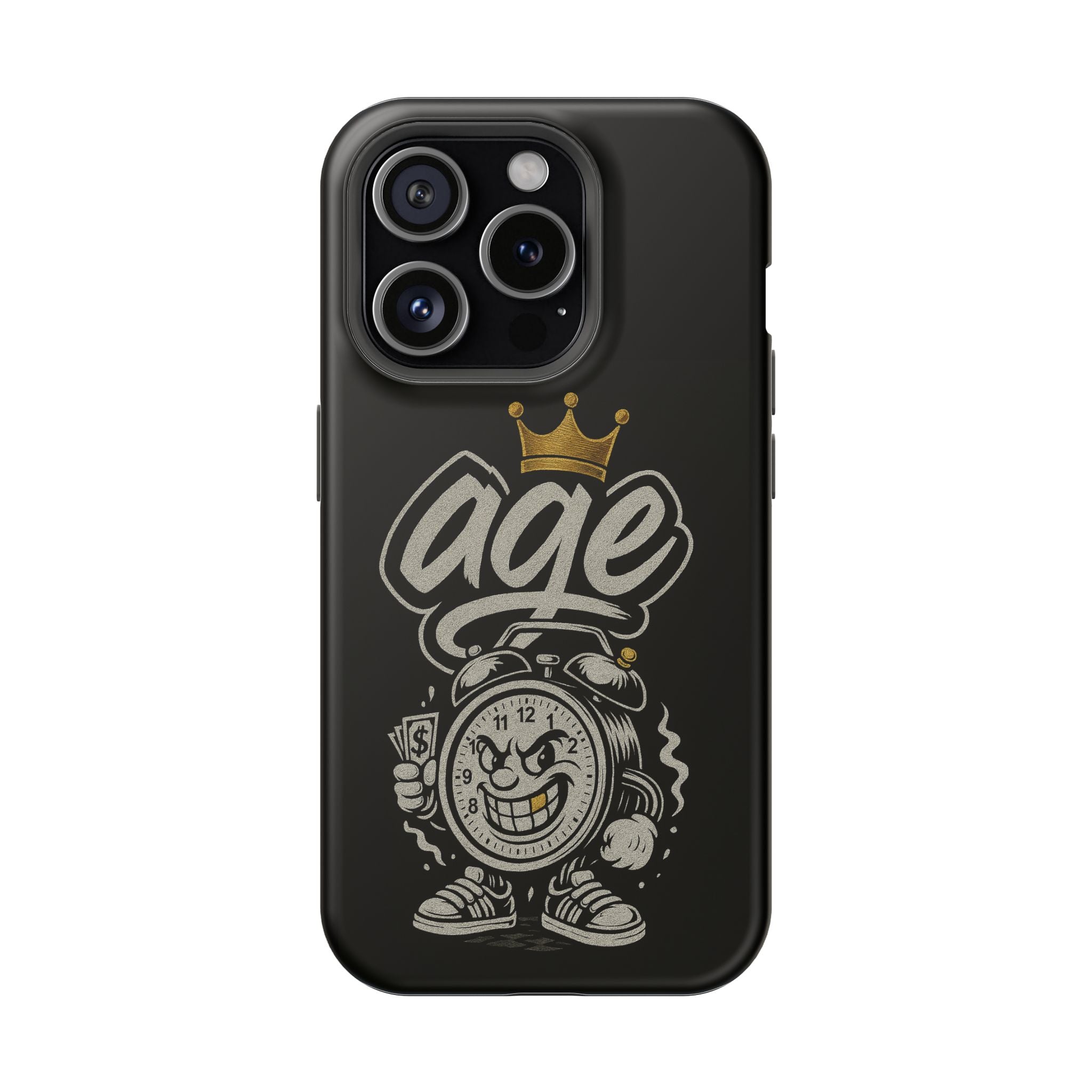 Vintage Alarm Clock Character phone case | Impact-Resistant Cases