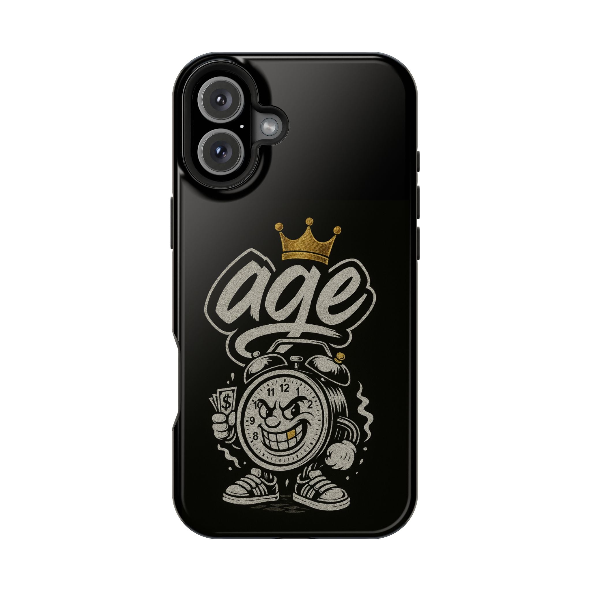 Vintage Alarm Clock Character phone case | Impact-Resistant Cases