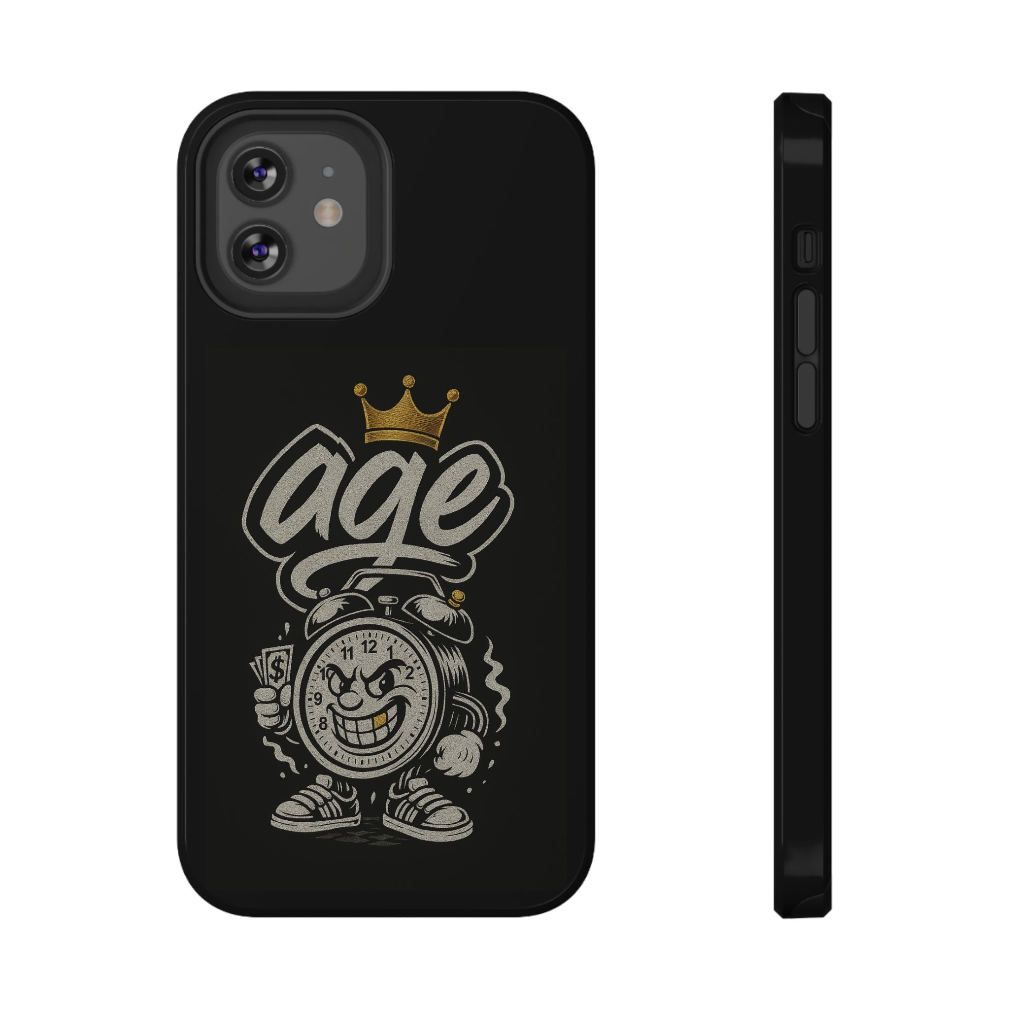 Vintage Alarm Clock Character phone case | Impact-Resistant Cases
